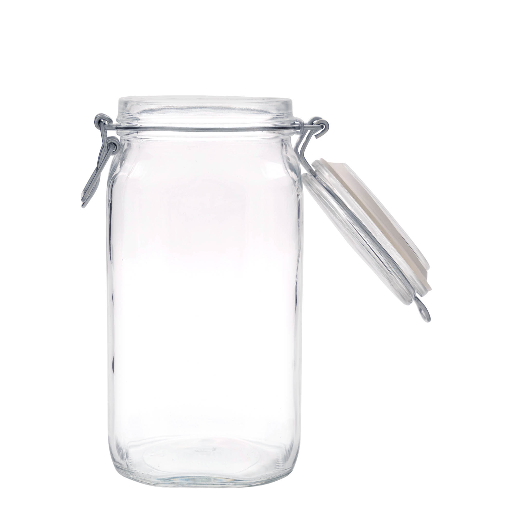 Βάζο με καπάκι με κλιπ 'Fido' 1.500 ml, τετράγωνο, στόμιο: καπάκι με κλιπ Βάζο με καπάκι με κλιπ 'Fido' 1.500 ml, τετράγωνο, στόμιο: καπάκι με κλιπ