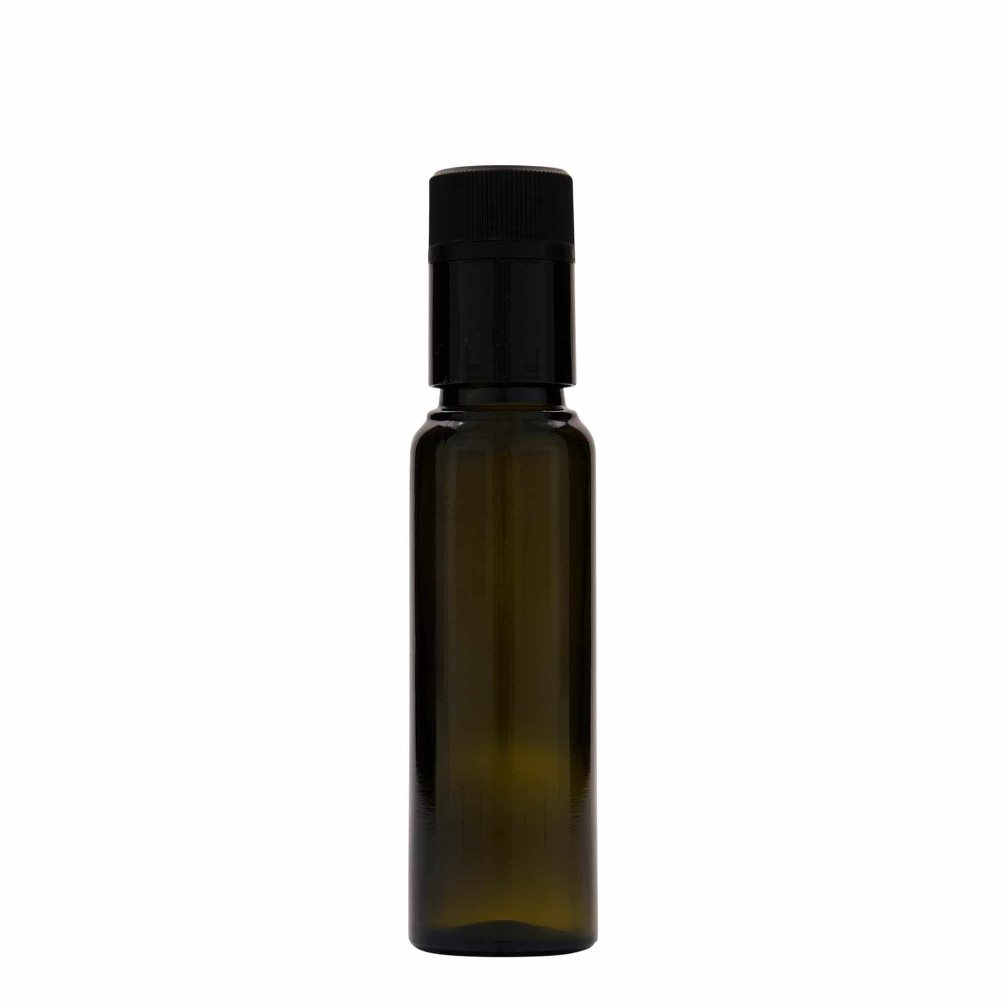 Μπουκάλι για ξίδι/λάδι 'Willy New' 100 ml, γυάλινο, πράσινο αντικέ, στόμιο: DOP