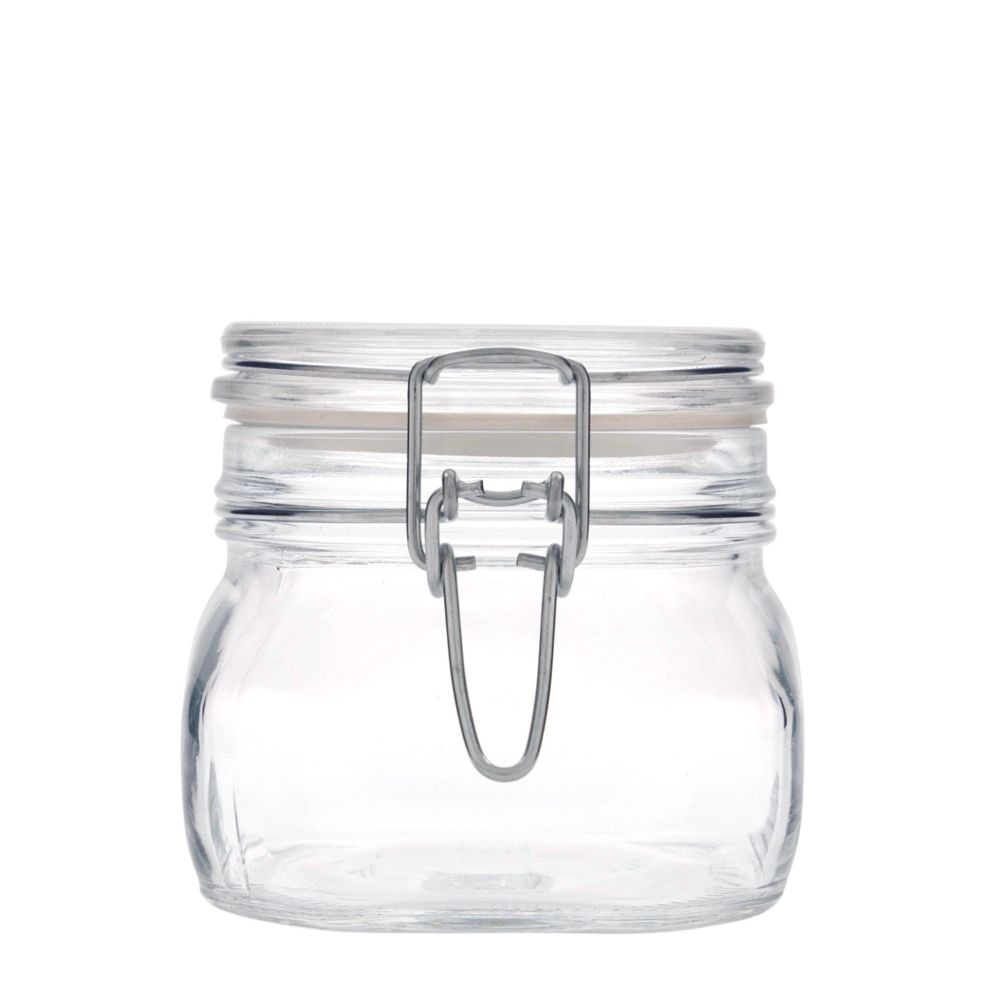 Βάζο με καπάκι με κλιπ 'Fido' 500 ml, τετράγωνο, στόμιο: καπάκι με κλιπ
