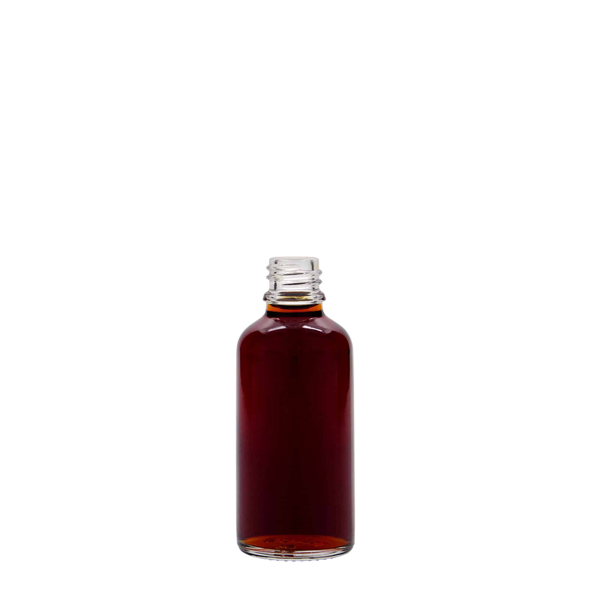 Μπουκάλι φαρμάκου 50 ml, γυάλινο, στόμιο: DIN 18