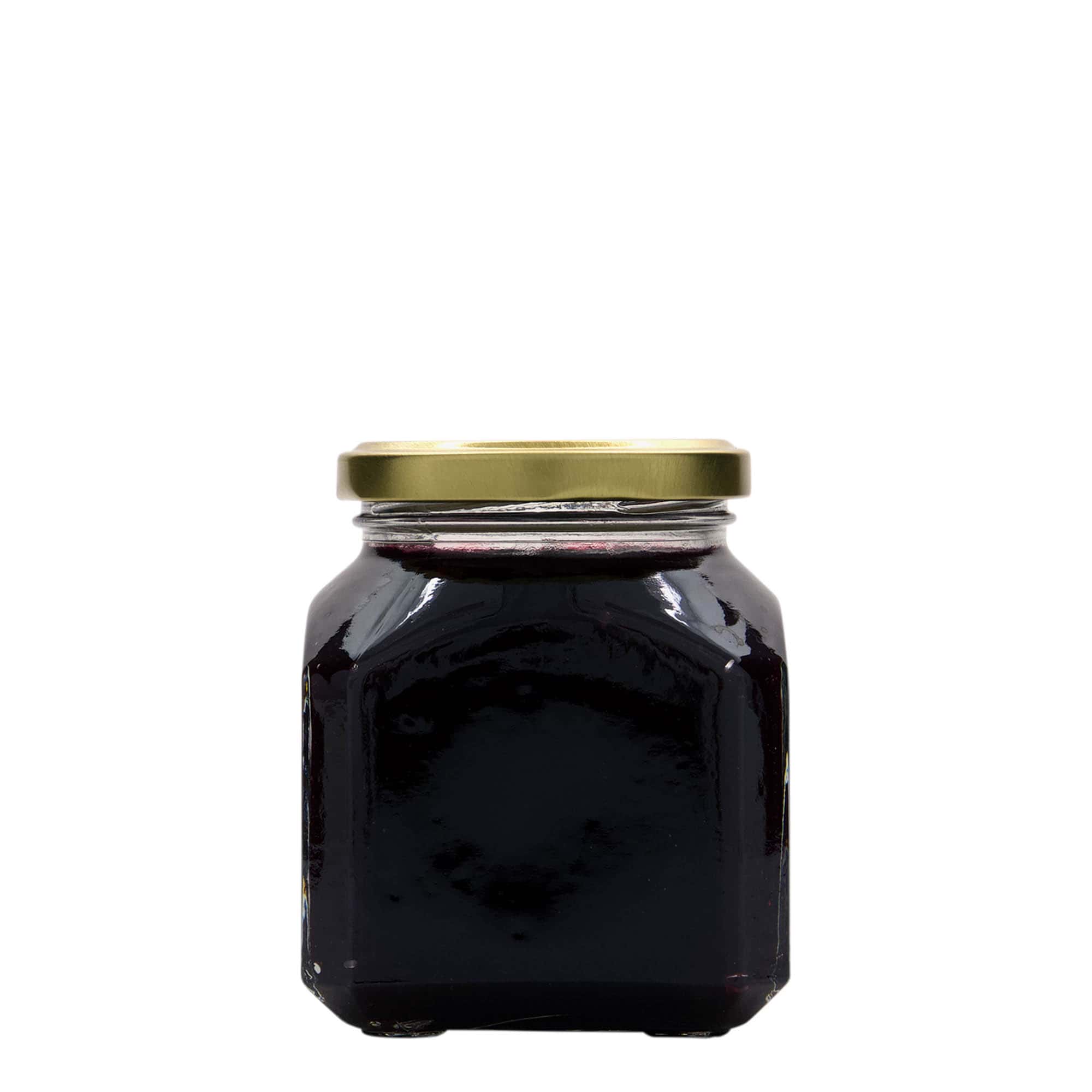 Τετράγωνο βάζο 'Μιλάνο' 314 ml, στόμιο: twist-off (TO 63)