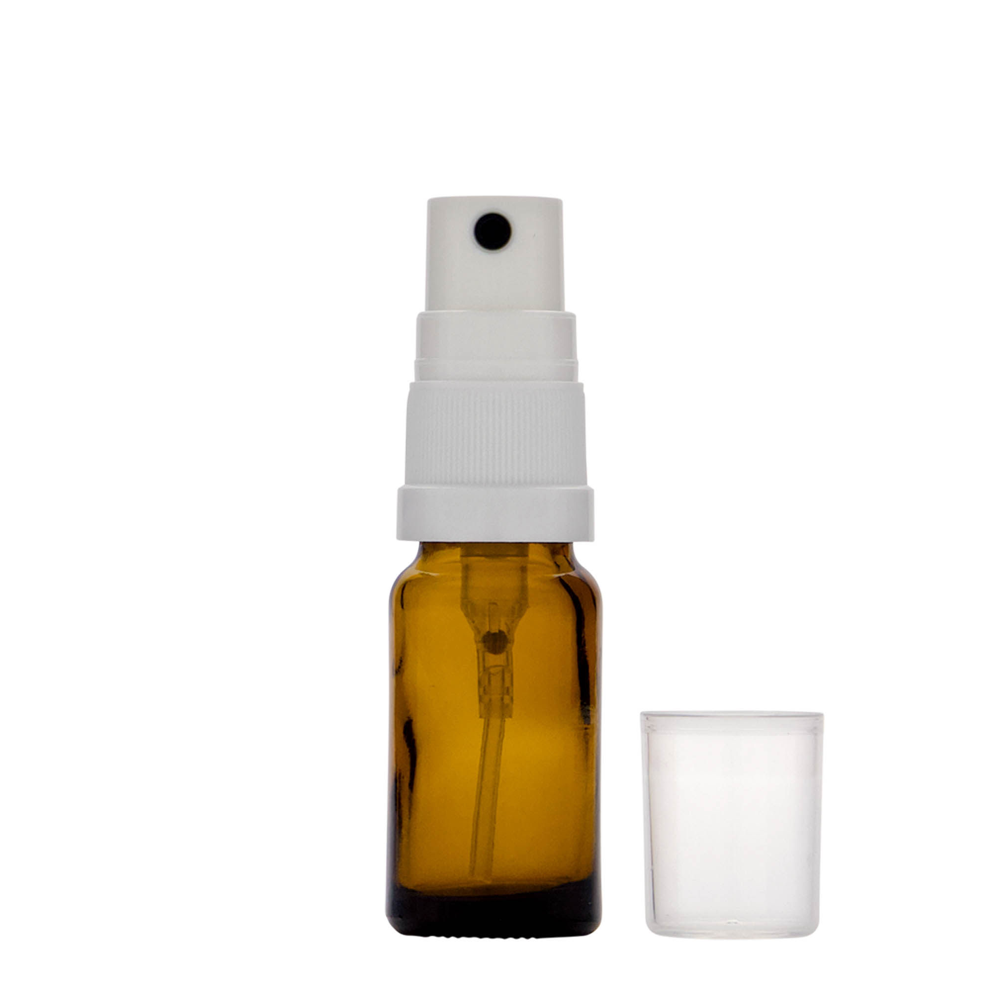 Μπουκάλι ψεκασμού φαρμάκου 10 ml, γυάλινο, καφέ, στόμιο: DIN 18