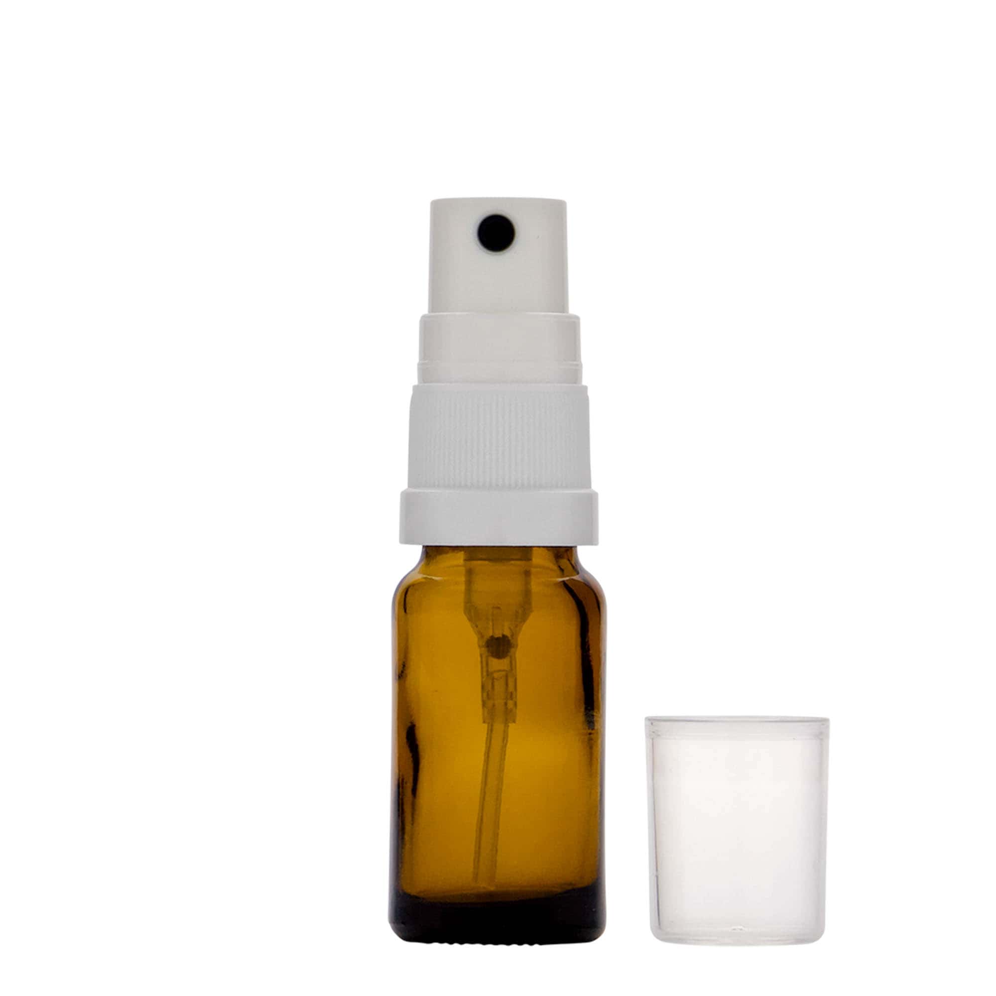 Μπουκάλι ψεκασμού φαρμάκου 10 ml, γυάλινο, καφέ, στόμιο: DIN 18 Μπουκάλι ψεκασμού φαρμάκου 10 ml, γυάλινο, καφέ, στόμιο: DIN 18