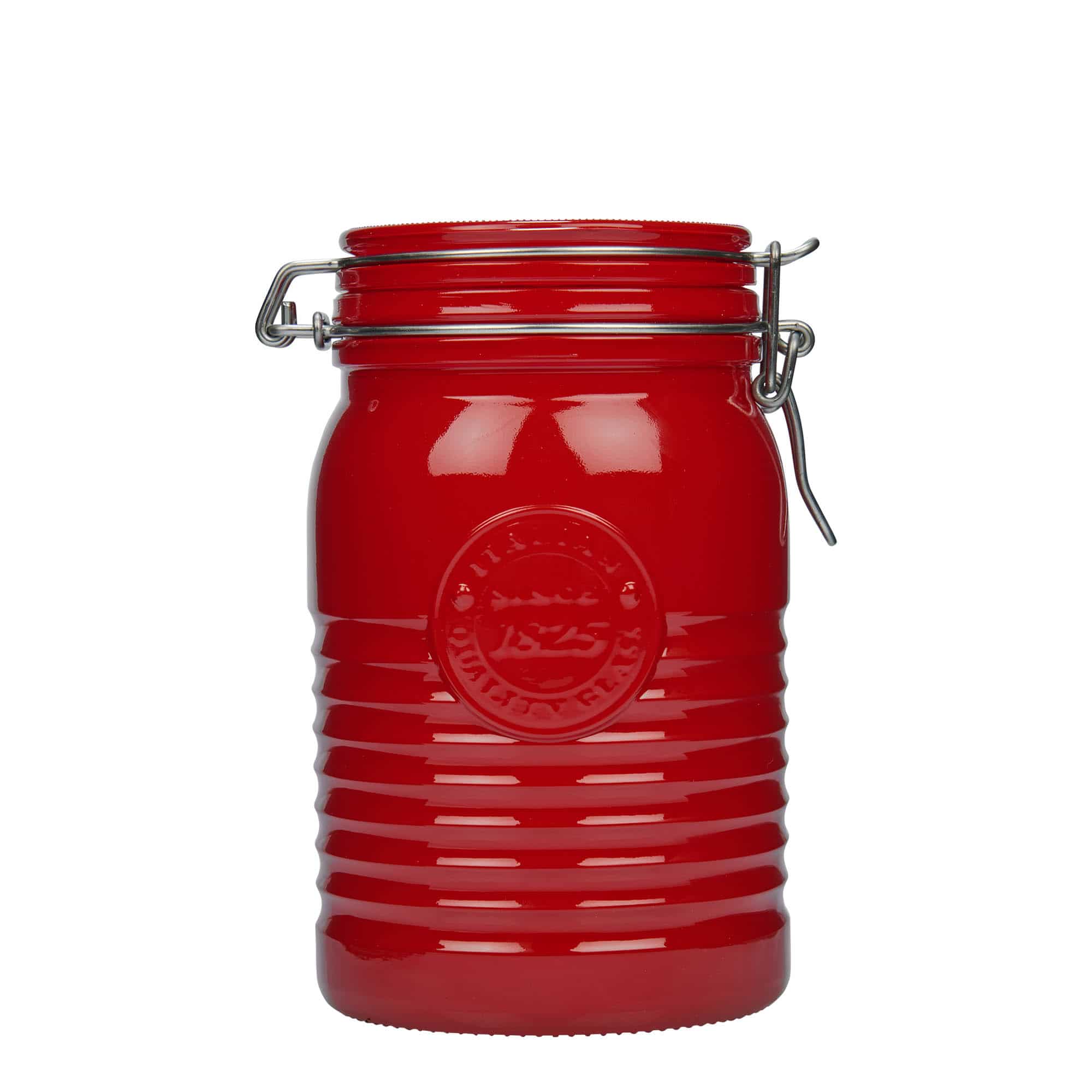 Βάζο με καπάκι με κλιπ 'Officina 1825' 1.000 ml, κόκκινο, στόμιο: καπάκι με κλιπ Βάζο με καπάκι με κλιπ 'Officina 1825' 1.000 ml, κόκκινο, στόμιο: καπάκι με κλιπ