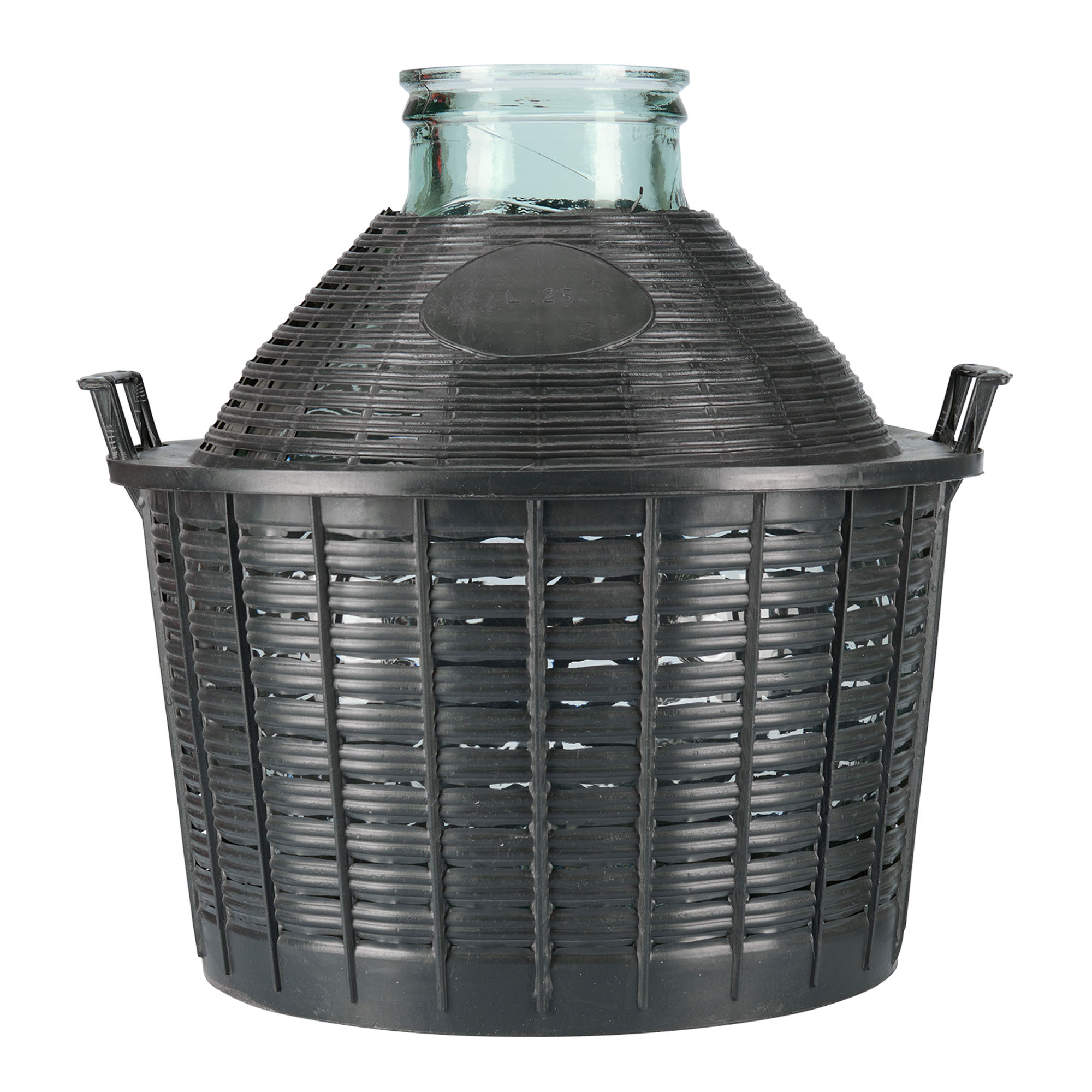 Νταμιτζάνα 25 l με φαρδύ λαιμό, γυάλινη, στόμιο: χωνευτό πώμα Νταμιτζάνα 25 l με φαρδύ λαιμό, γυάλινη, στόμιο: χωνευτό πώμα