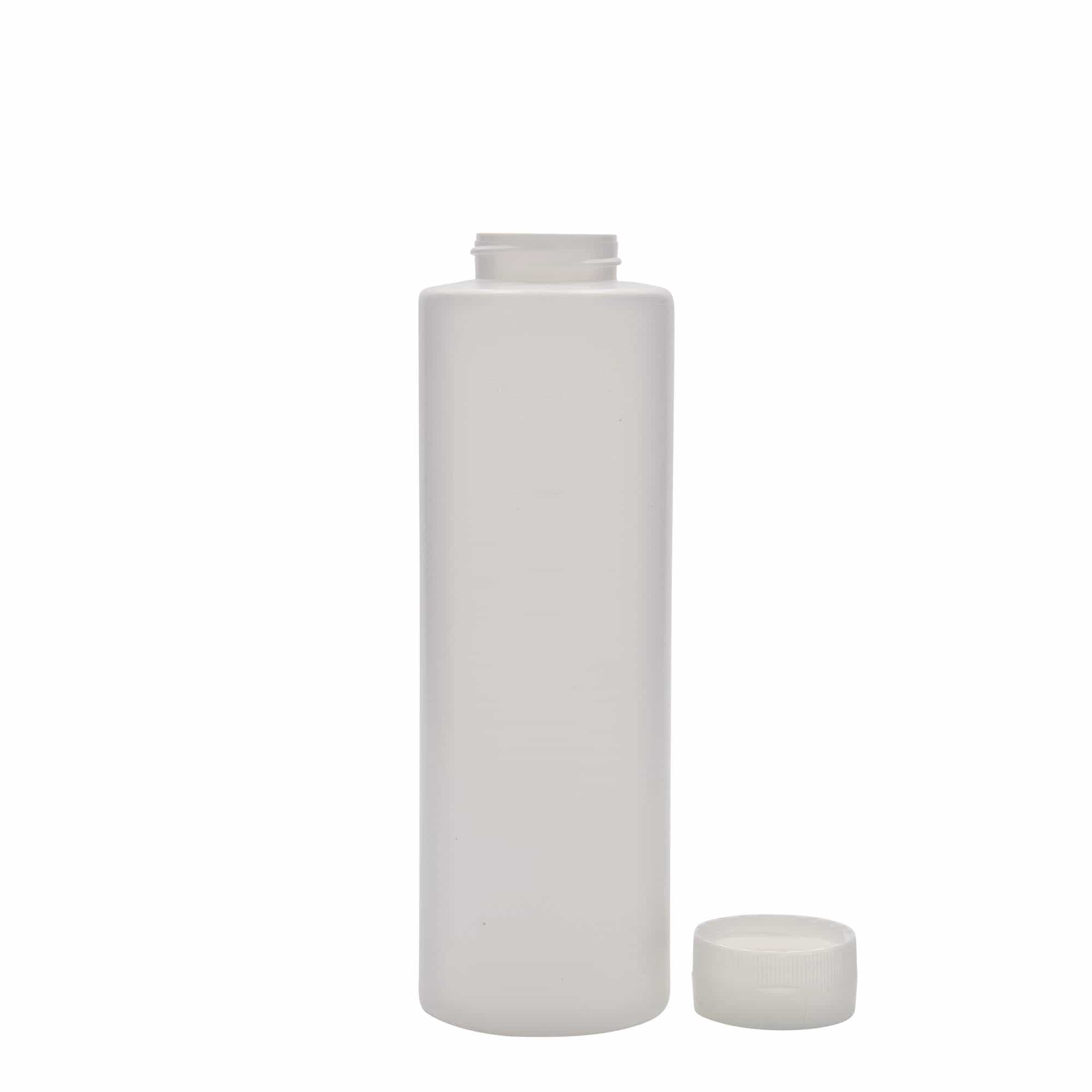 Μπουκάλι για σως 500 ml, πλαστικό LDPE, λευκό, στόμιο: GPI 38/400