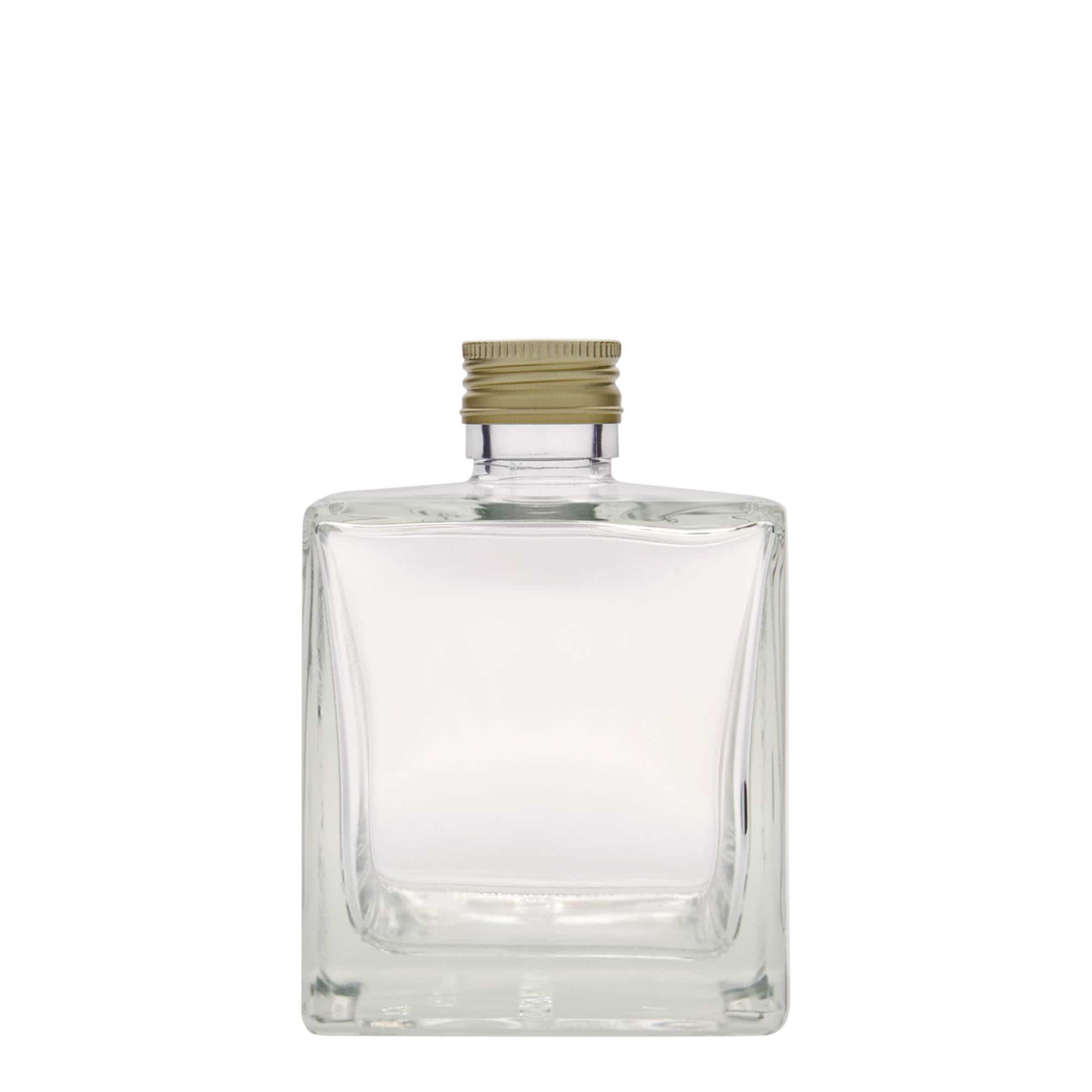 Γυάλινο μπουκάλι 'Cube' 500 ml, τετράγωνο, στόμιο: PP 28