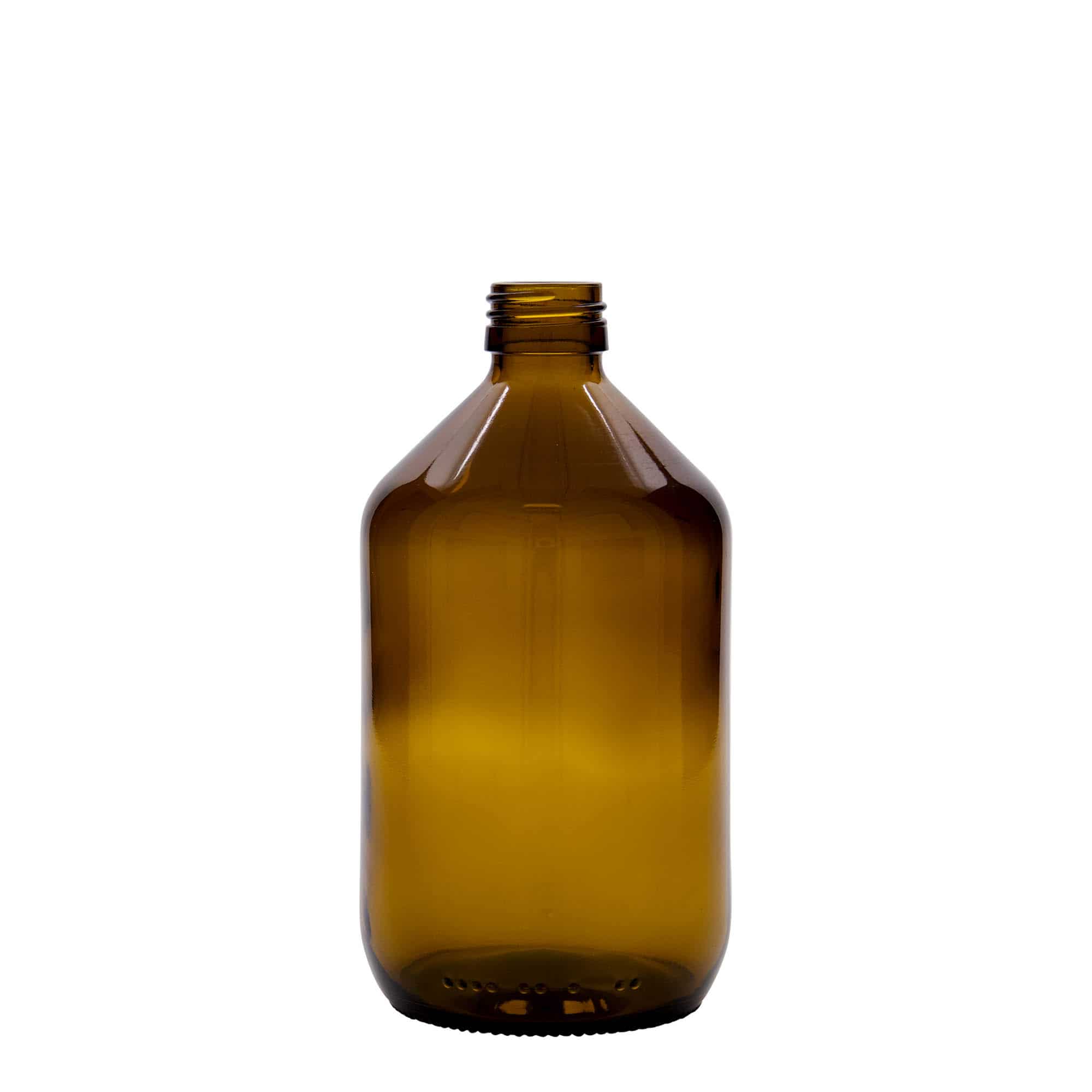 Μπουκάλι φαρμάκου 500 ml, καφέ, γυάλινο, στόμιο: PP 28 Μπουκάλι φαρμάκου 500 ml, καφέ, γυάλινο, στόμιο: PP 28