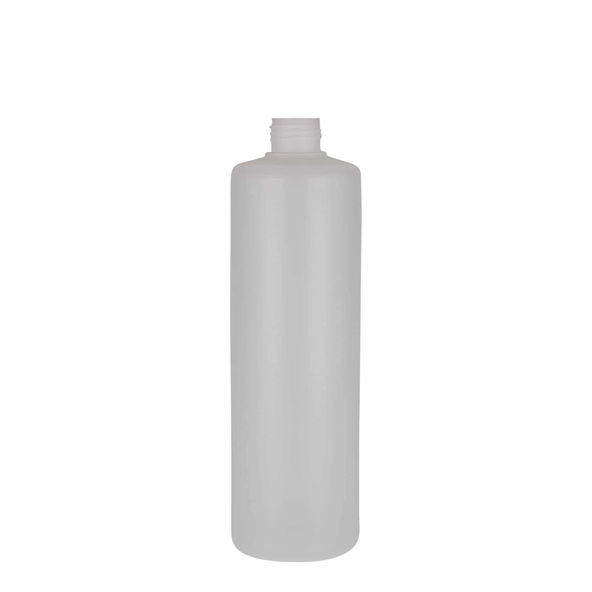 Στρογγυλό μπουκάλι 500 ml, πλαστικό PE, φυσικό χρώμα, στόμιο: βιδωτό πώμα Στρογγυλό μπουκάλι 500 ml, πλαστικό PE, φυσικό χρώμα, στόμιο: βιδωτό πώμα