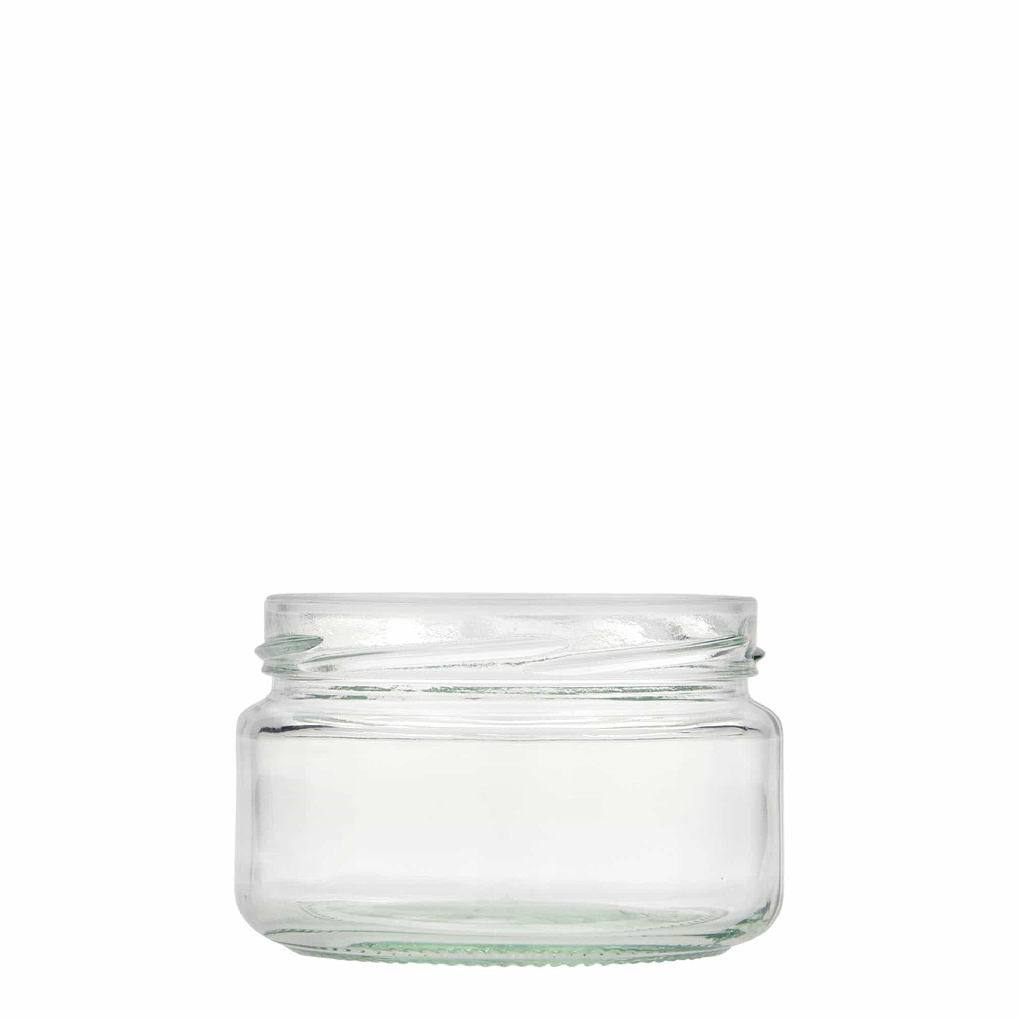 Στρογγυλό βάζο με επίπεδο στόμιο 230 ml, στόμιο: twist-off (TO 82)