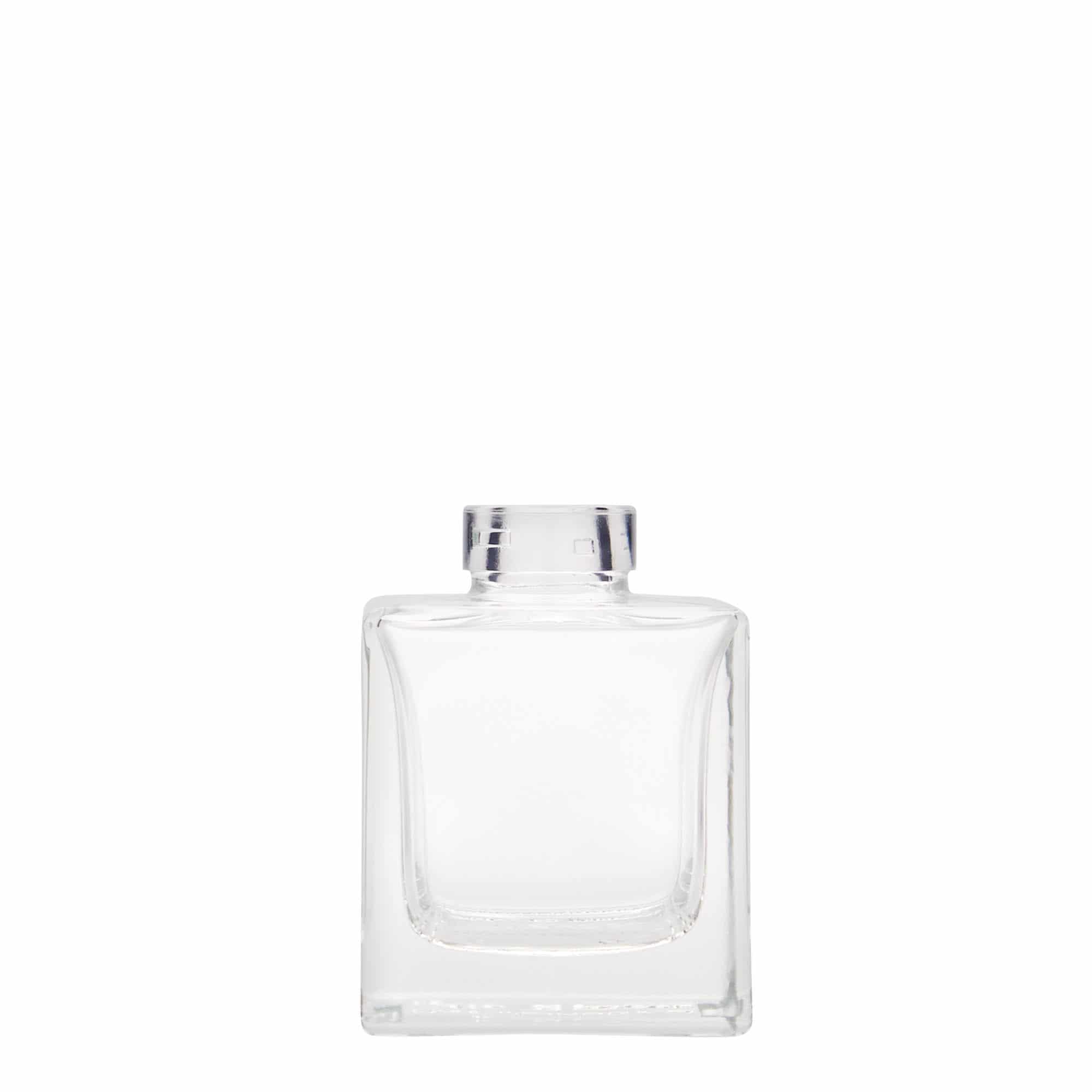 Γυάλινο μπουκάλι 'Cube' 100 ml, τετράγωνο, στόμιο: φελλός