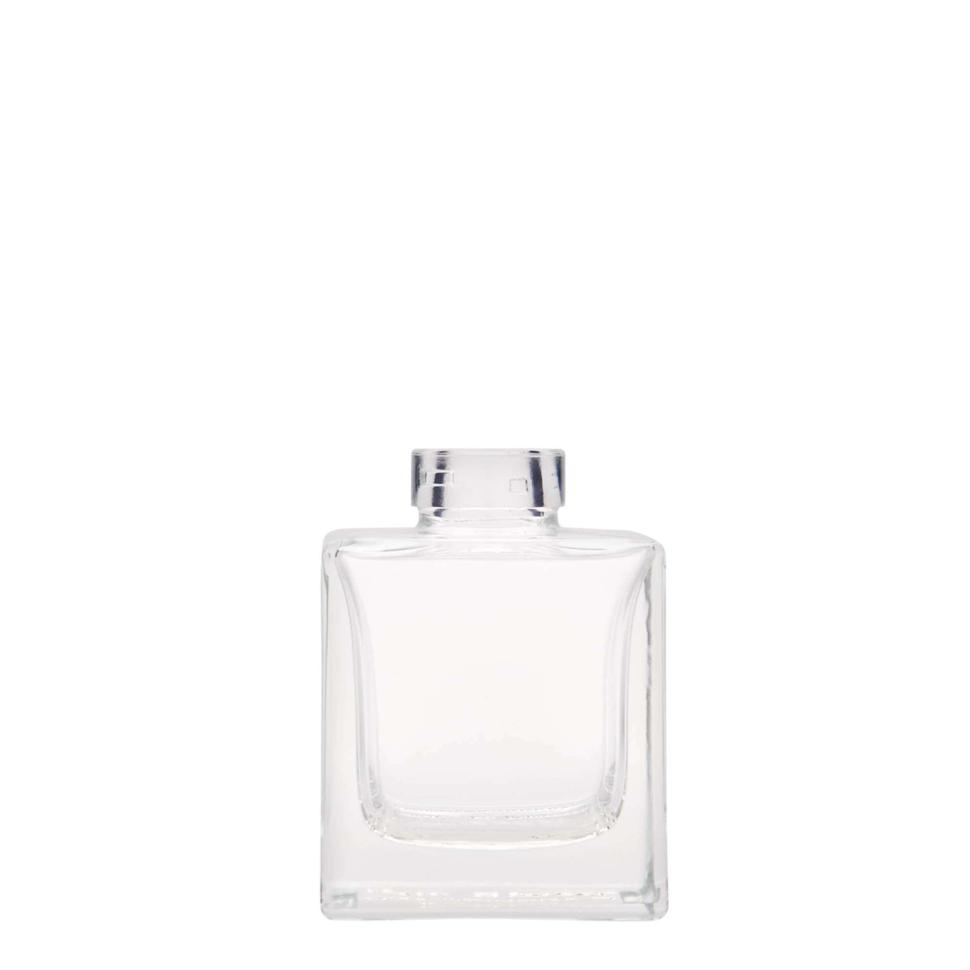 Γυάλινο μπουκάλι 'Cube' 100 ml, τετράγωνο, στόμιο: φελλός