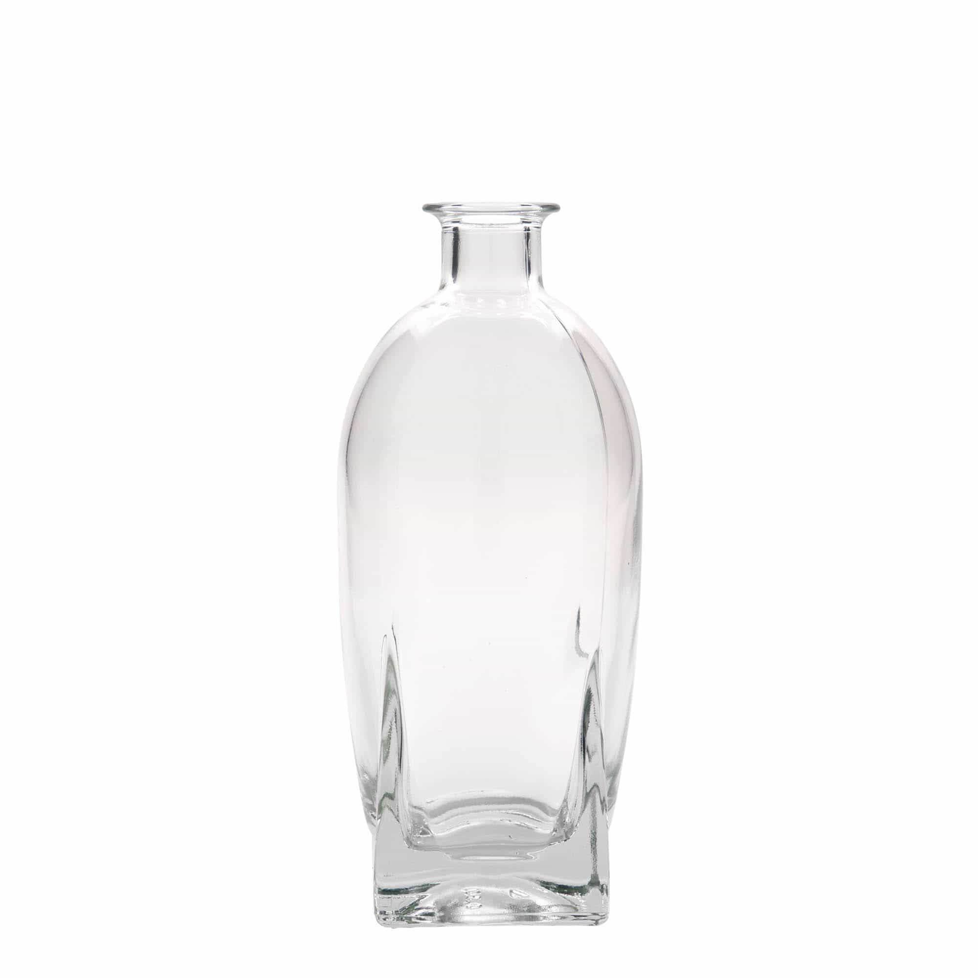 Γυάλινο μπουκάλι 'Zino' 500 ml, τετράγωνο, στόμιο: φελλός
