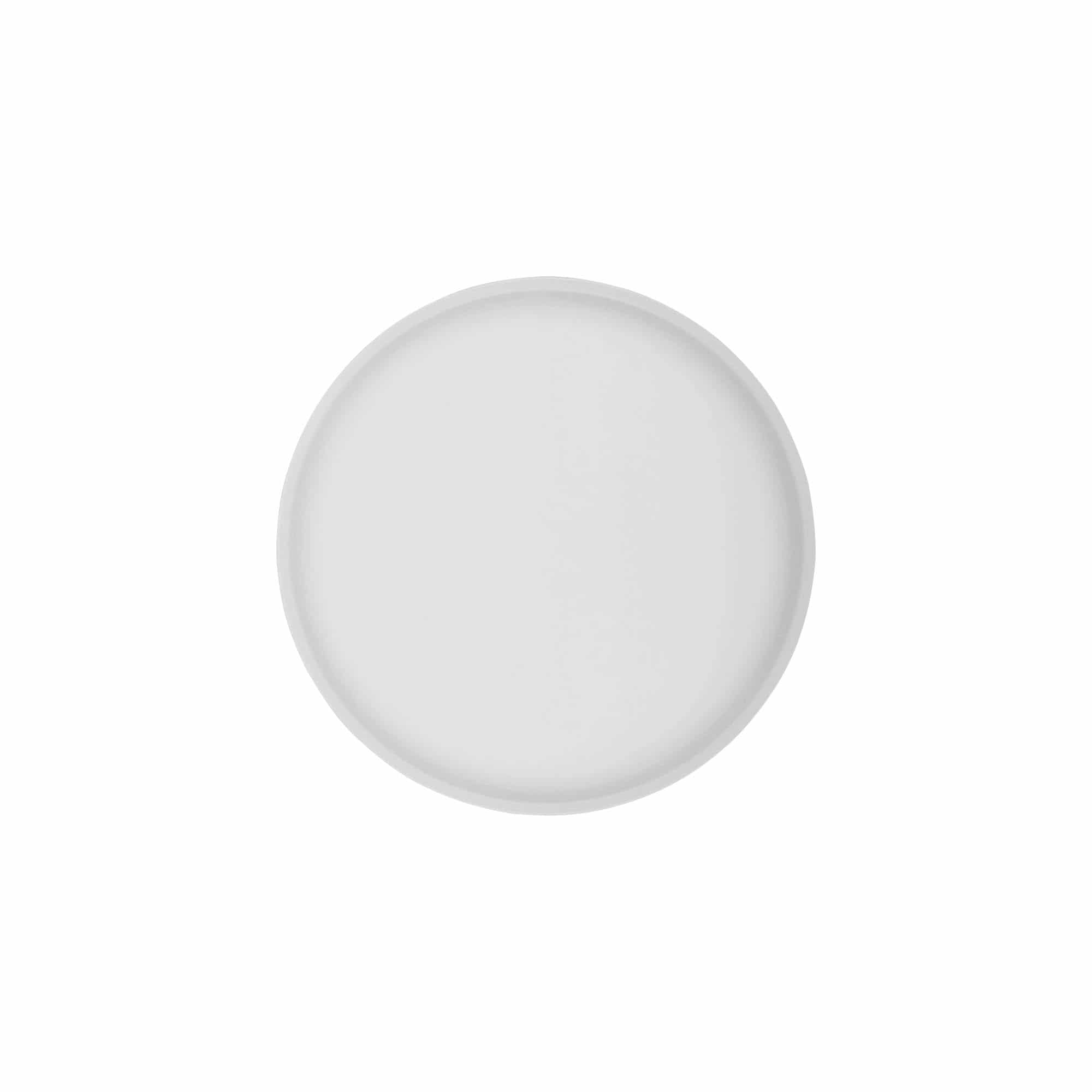 Βιδωτό πώμα 'Clear/Platin Edition', πλαστικό PP, λευκό, για στόμιο: 70/2P