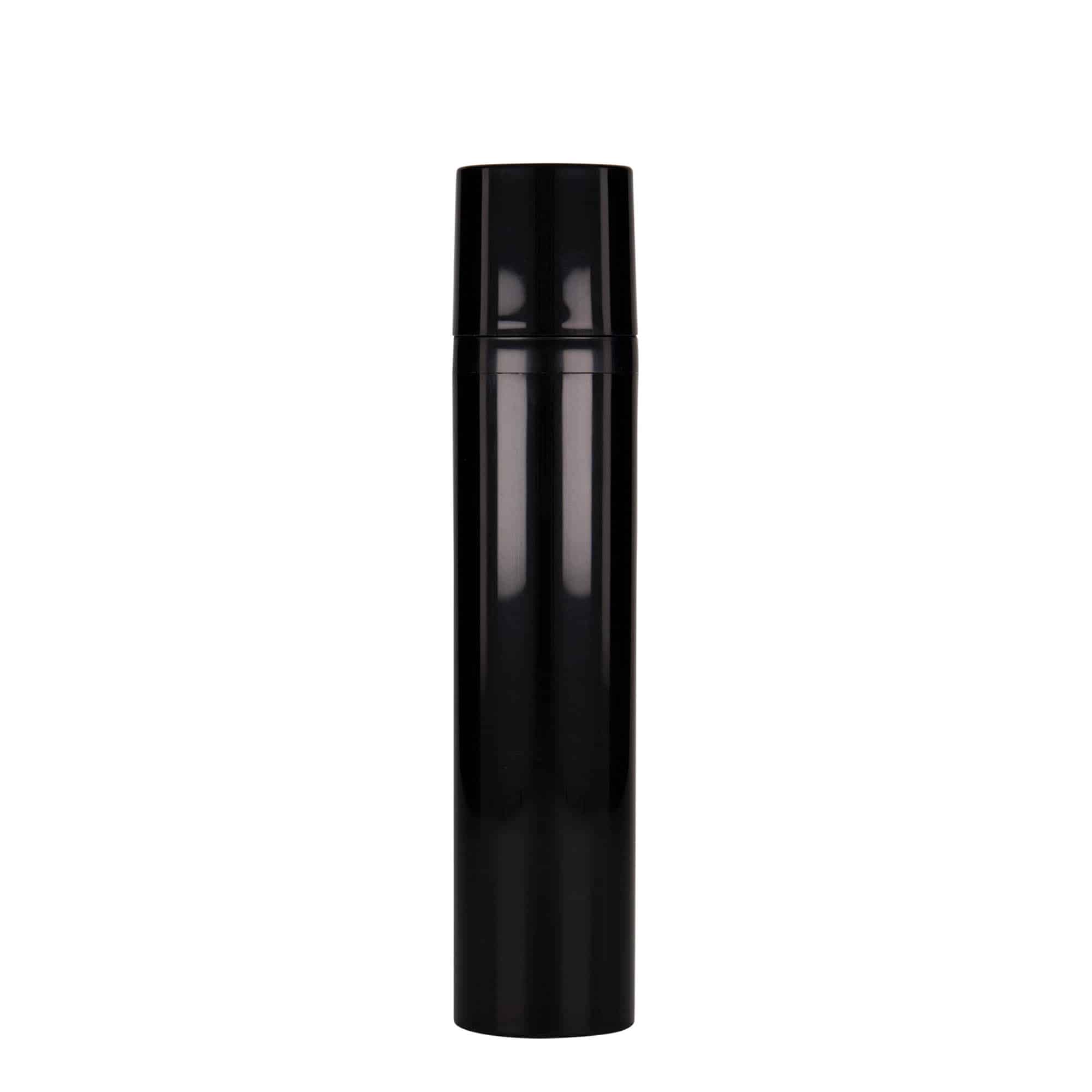 100 ml Airless Διανομέας 'Mezzo', πλαστικό PP, μαύρο
