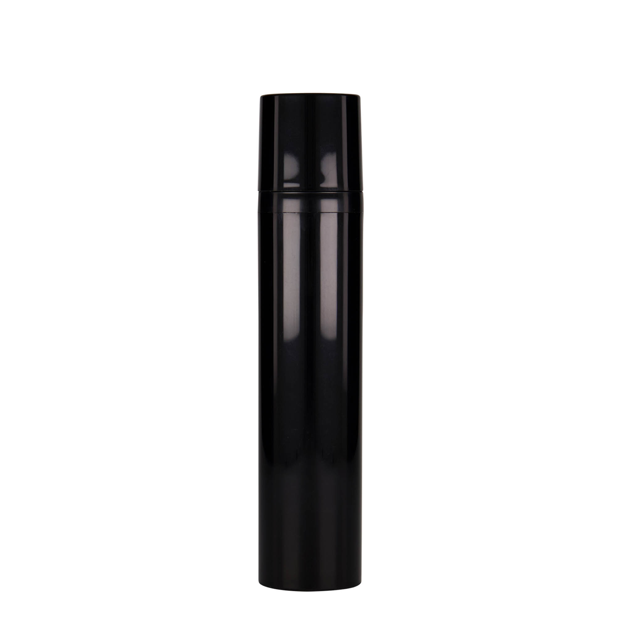 100 ml Airless Διανομέας 'Mezzo', πλαστικό PP, μαύρο