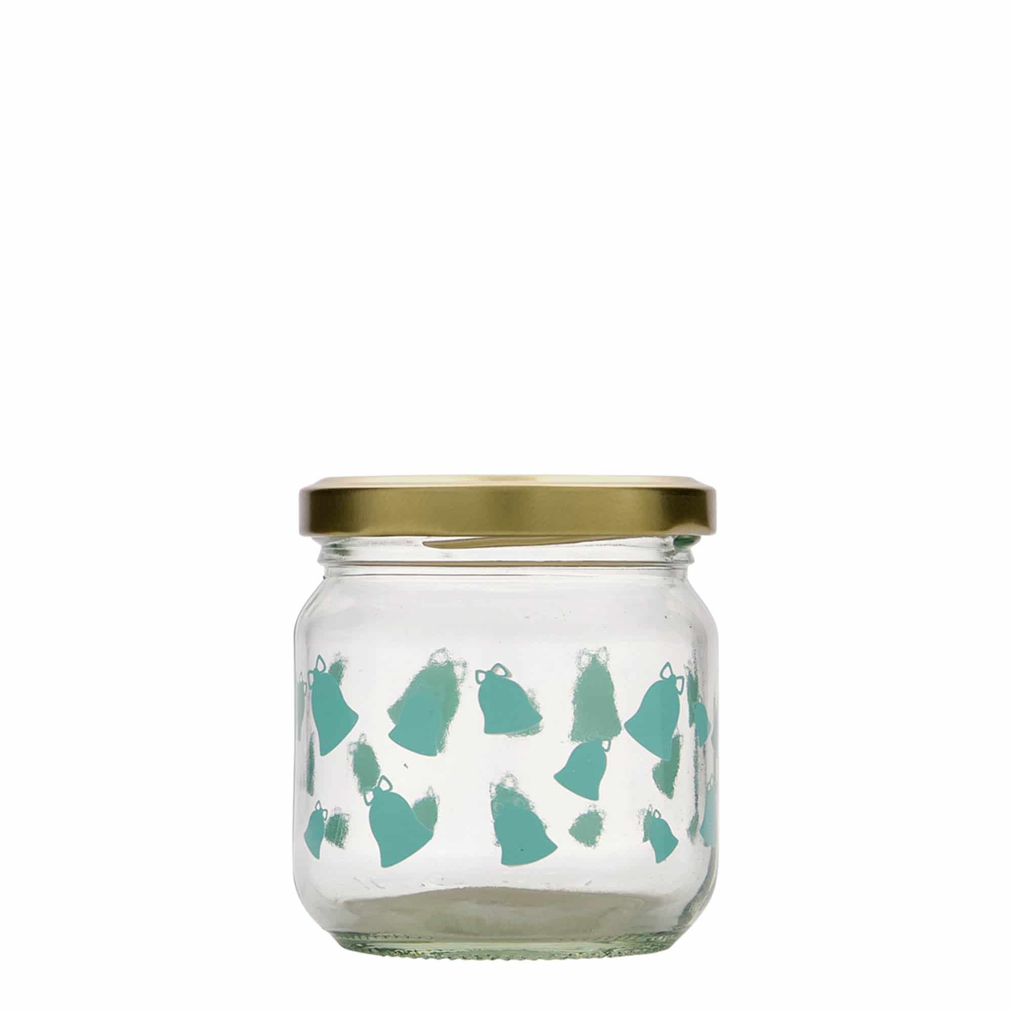 Στρογγυλό βάζο 212 ml, σχέδιο: καμπάνες, στόμιο: twist-off (TO 66)