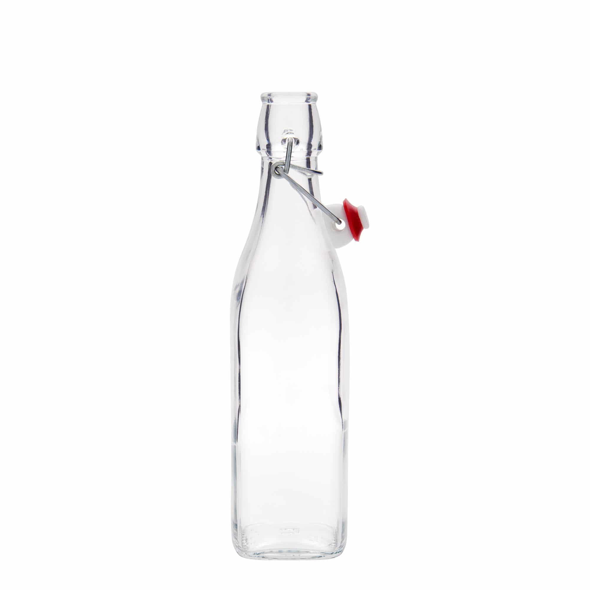 Γυάλινο μπουκάλι 'Swing' 500 ml, τετράγωνο, στόμιο: μηχανικό πώμα