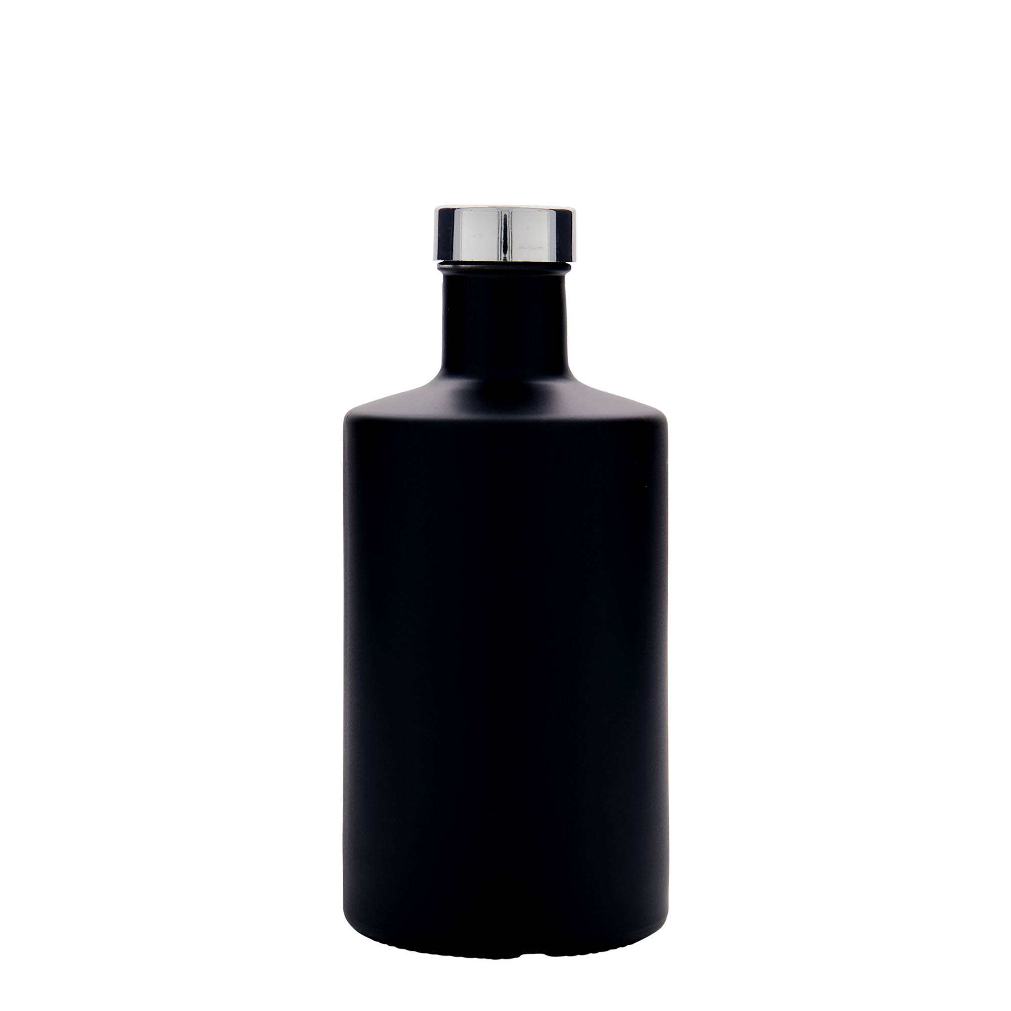 Γυάλινο μπουκάλι 'Caroline' 500 ml, μαύρο, στόμιο: GPI 33