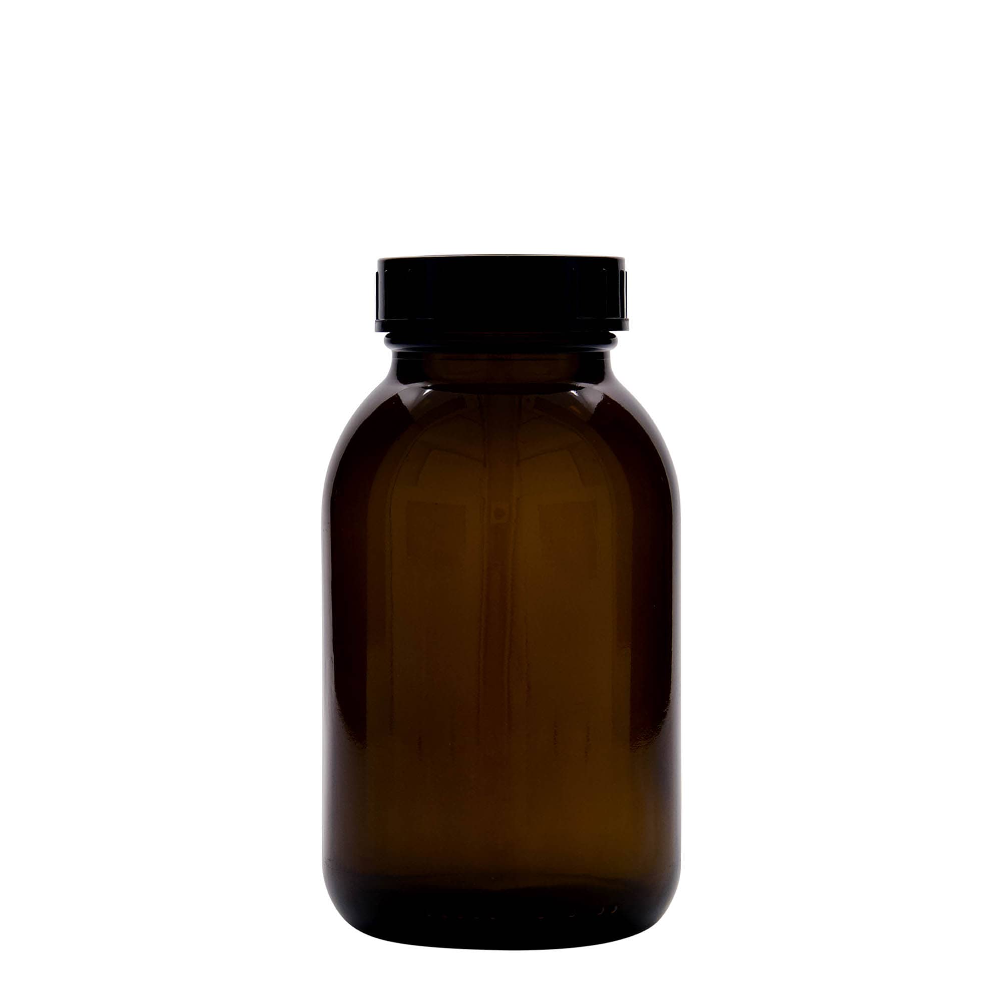 500 ml γυάλινο βάζο με φαρδύ λαιμό, καφέ, στόμιο: DIN 55