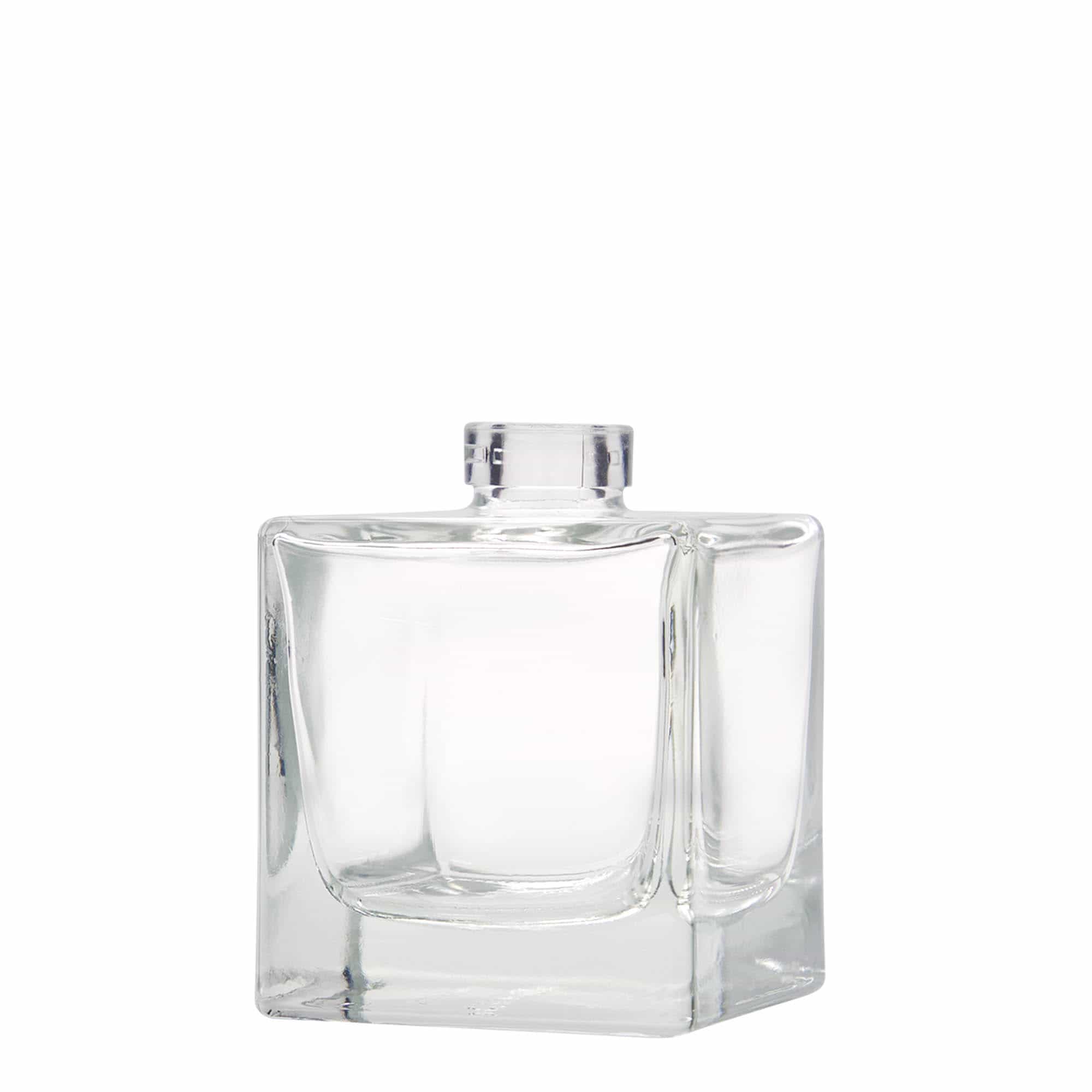 Γυάλινο μπουκάλι 'Cube' 200 ml, τετράγωνο, στόμιο: φελλός