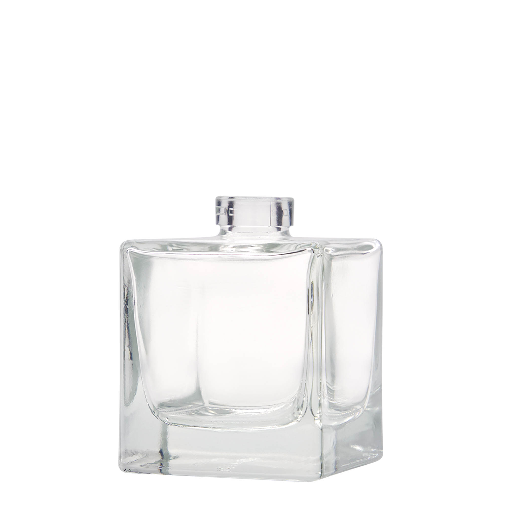 Γυάλινο μπουκάλι 'Cube' 200 ml, τετράγωνο, στόμιο: φελλός