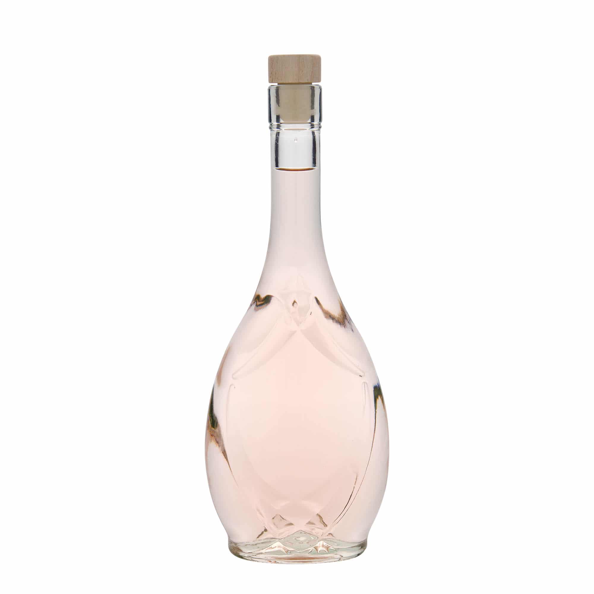 Γυάλινο μπουκάλι 'Saragossa' 500 ml, οβάλ, στόμιο: φελλός
