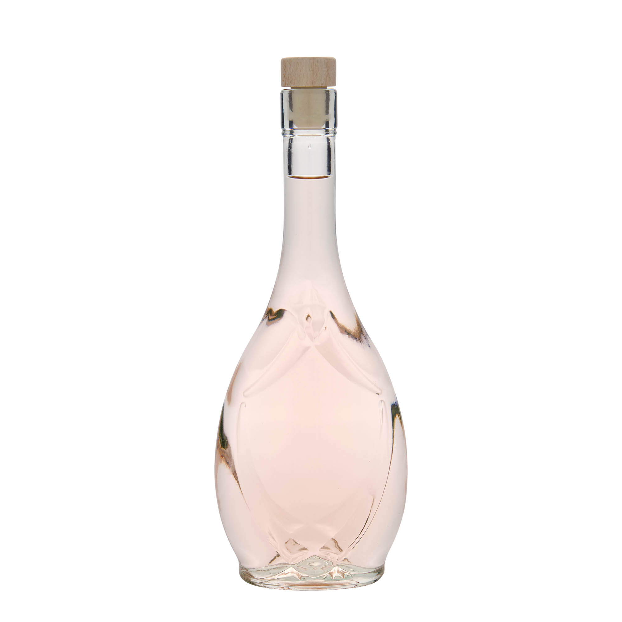 Γυάλινο μπουκάλι 'Saragossa' 500 ml, οβάλ, στόμιο: φελλός