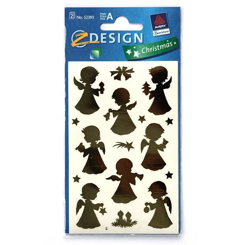 Αυτοκόλλητα Zweckform 'Άγγελοι', χάρτινα, χρυσά