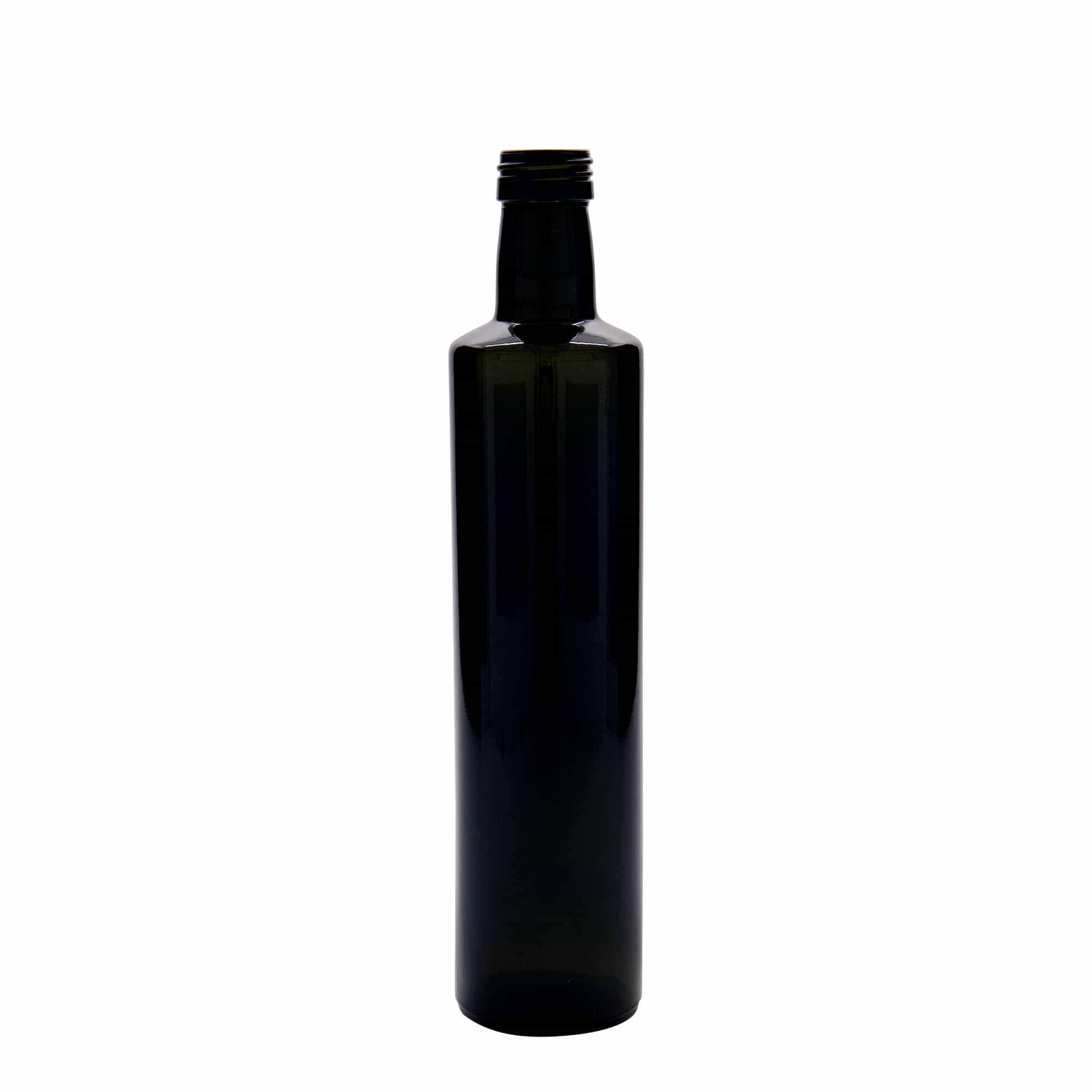 Γυάλινο μπουκάλι 'Dorica' 500 ml, πράσινο αντικέ, στόμιο: PP 31,5