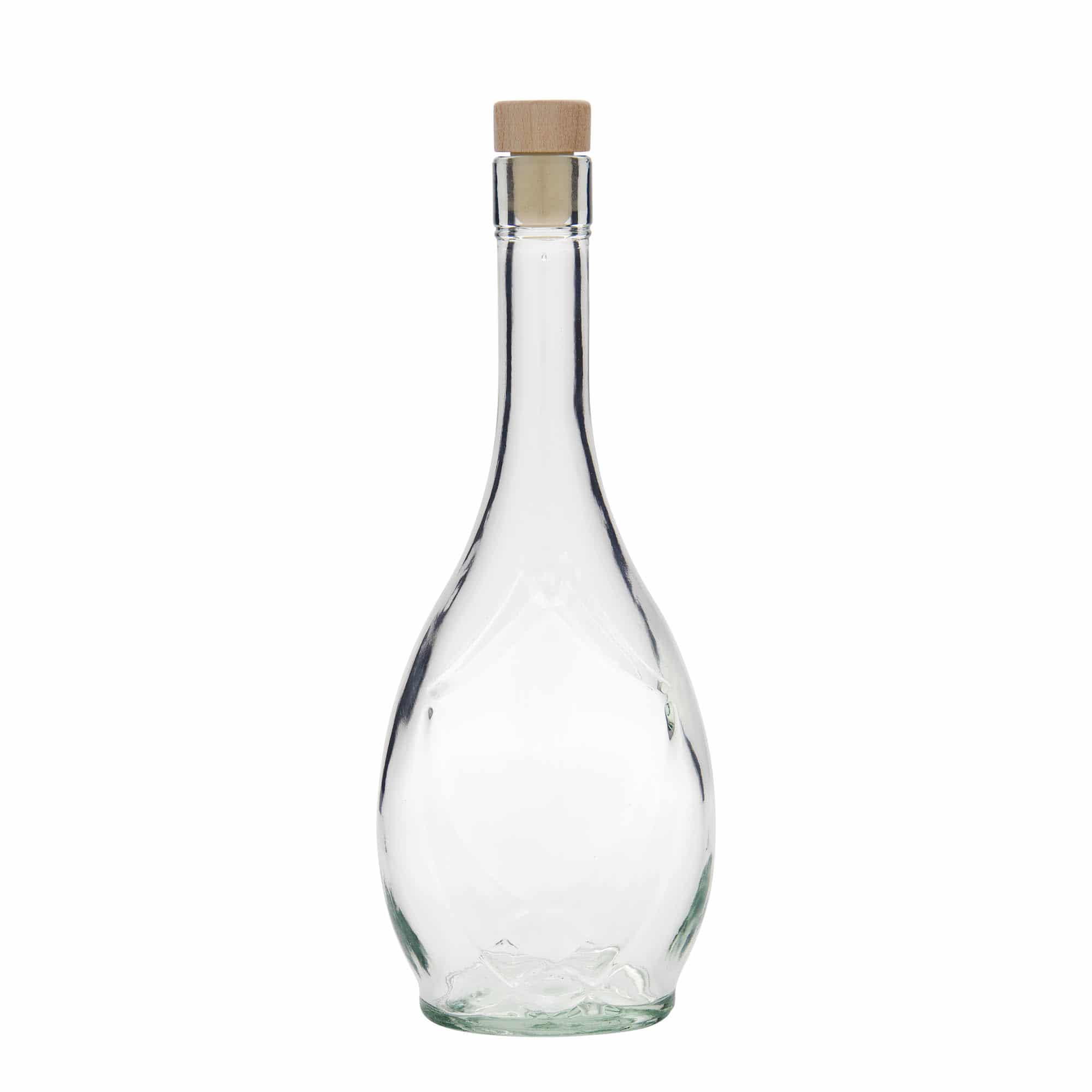 Γυάλινο μπουκάλι 'Saragossa' 500 ml, οβάλ, στόμιο: φελλός