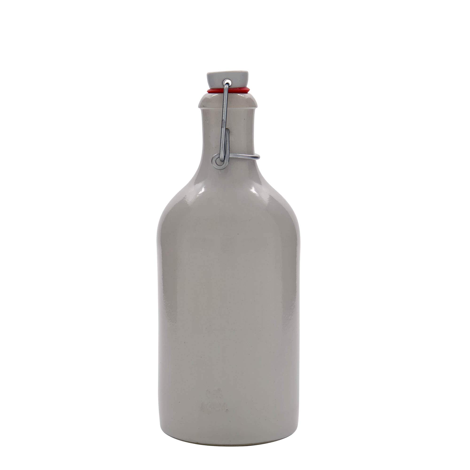 500 ml κανάτα από πηλό, κεραμικό, λευκή, στόμιο: κλείσιμο με σύρτη