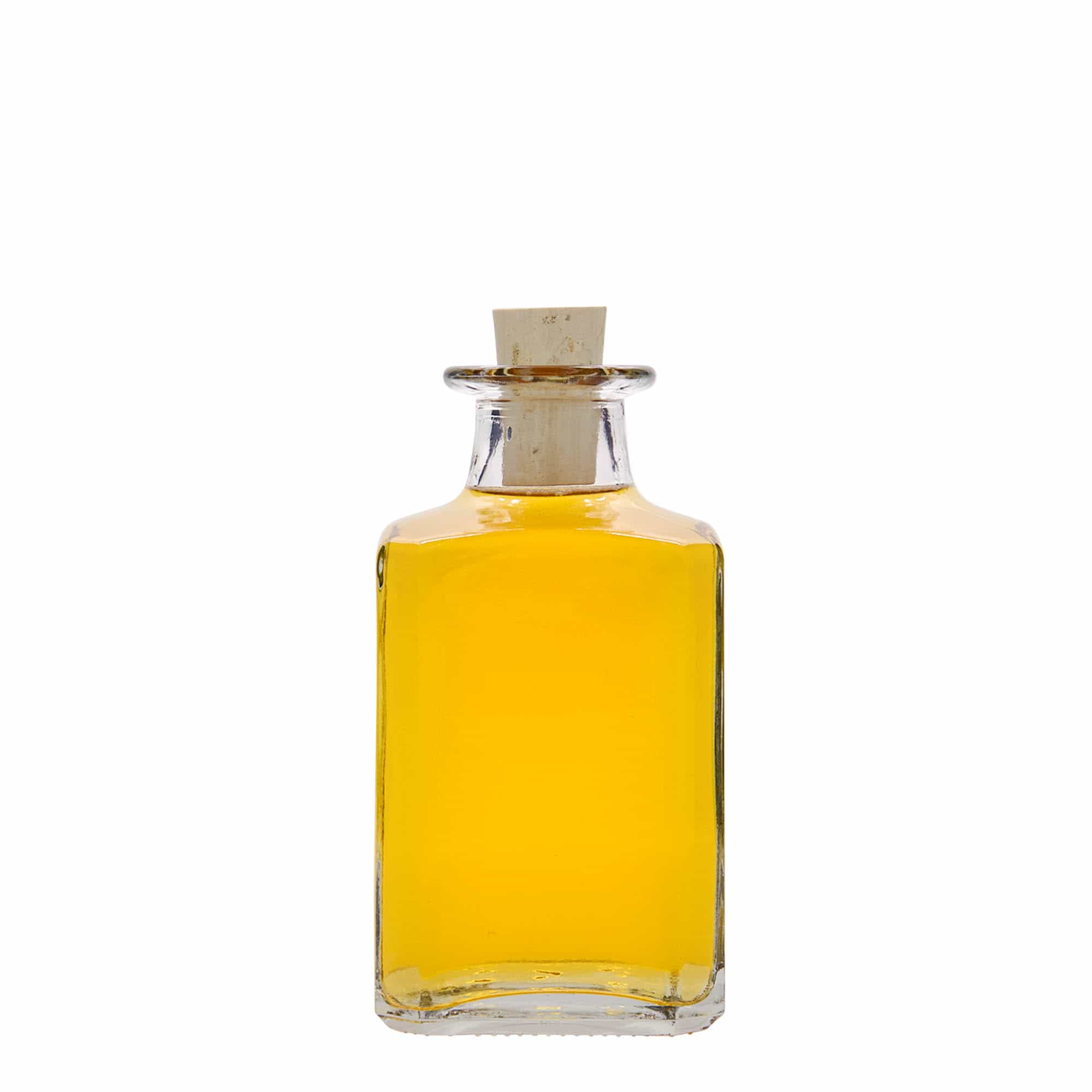 Γυάλινο μπουκάλι 'Torben' 250 ml, τετράγωνο, στόμιο: φελλός