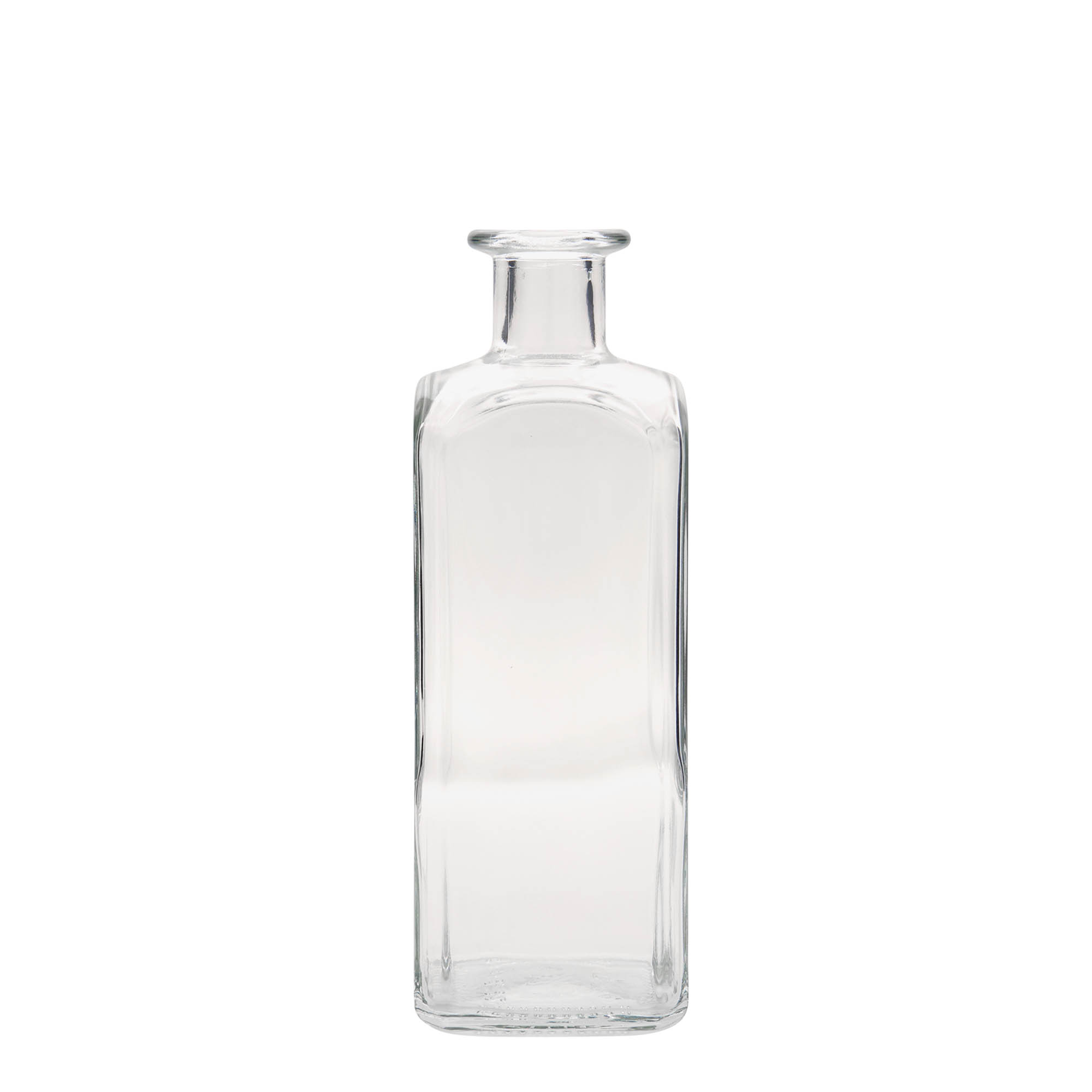 Γυάλινο μπουκάλι φαρμακείου 'Carré' 500 ml, τετράγωνο, στόμιο: φελλός Γυάλινο μπουκάλι φαρμακείου 'Carré' 500 ml, τετράγωνο, στόμιο: φελλός