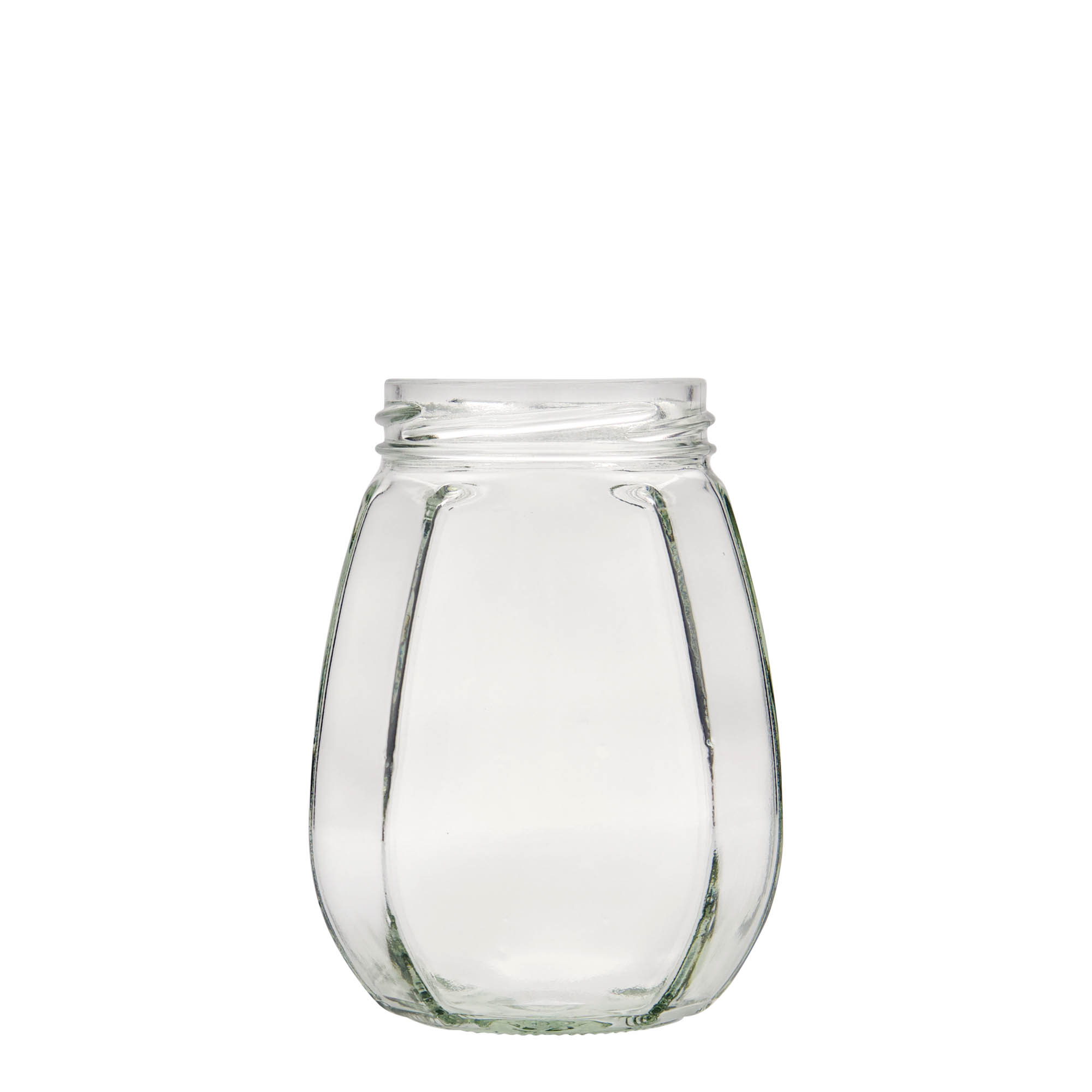 Διακοσμητικό βάζο 385 ml, εξάγωνο, στόμιο: twist-off (TO 63)