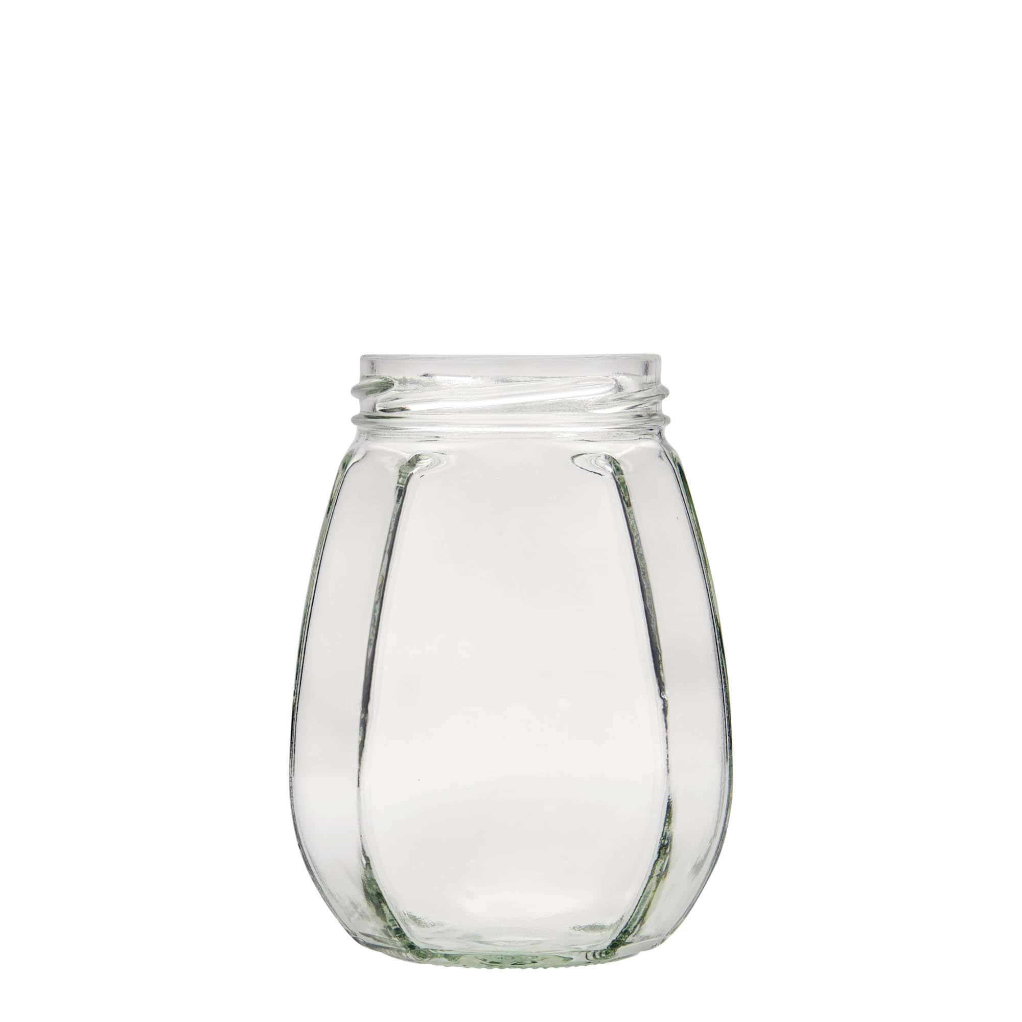 Διακοσμητικό βάζο 385 ml, εξάγωνο, στόμιο: twist-off (TO 63)