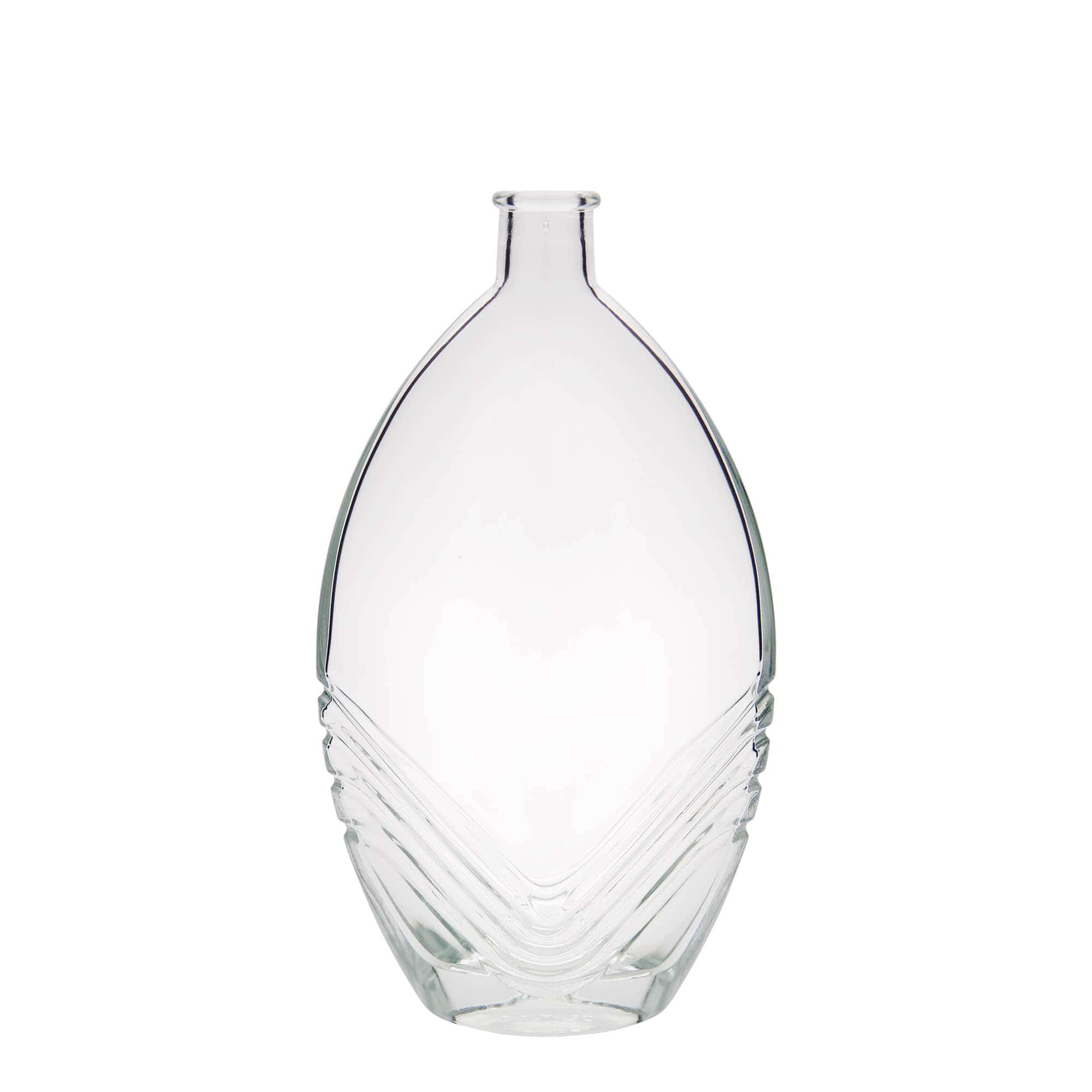 Γυάλινο μπουκάλι 'Florence' 500 ml, οβάλ, στόμιο: φελλός