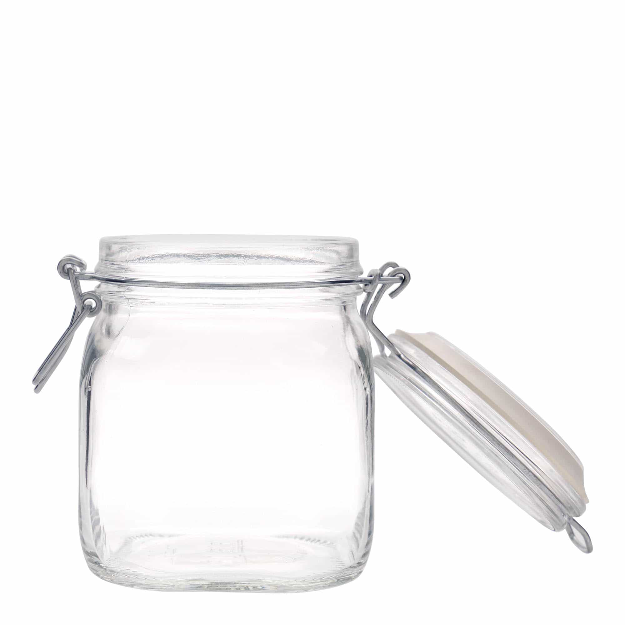 Βάζο με καπάκι με κλιπ 'Fido' 750 ml, τετράγωνο, στόμιο: καπάκι με κλιπ