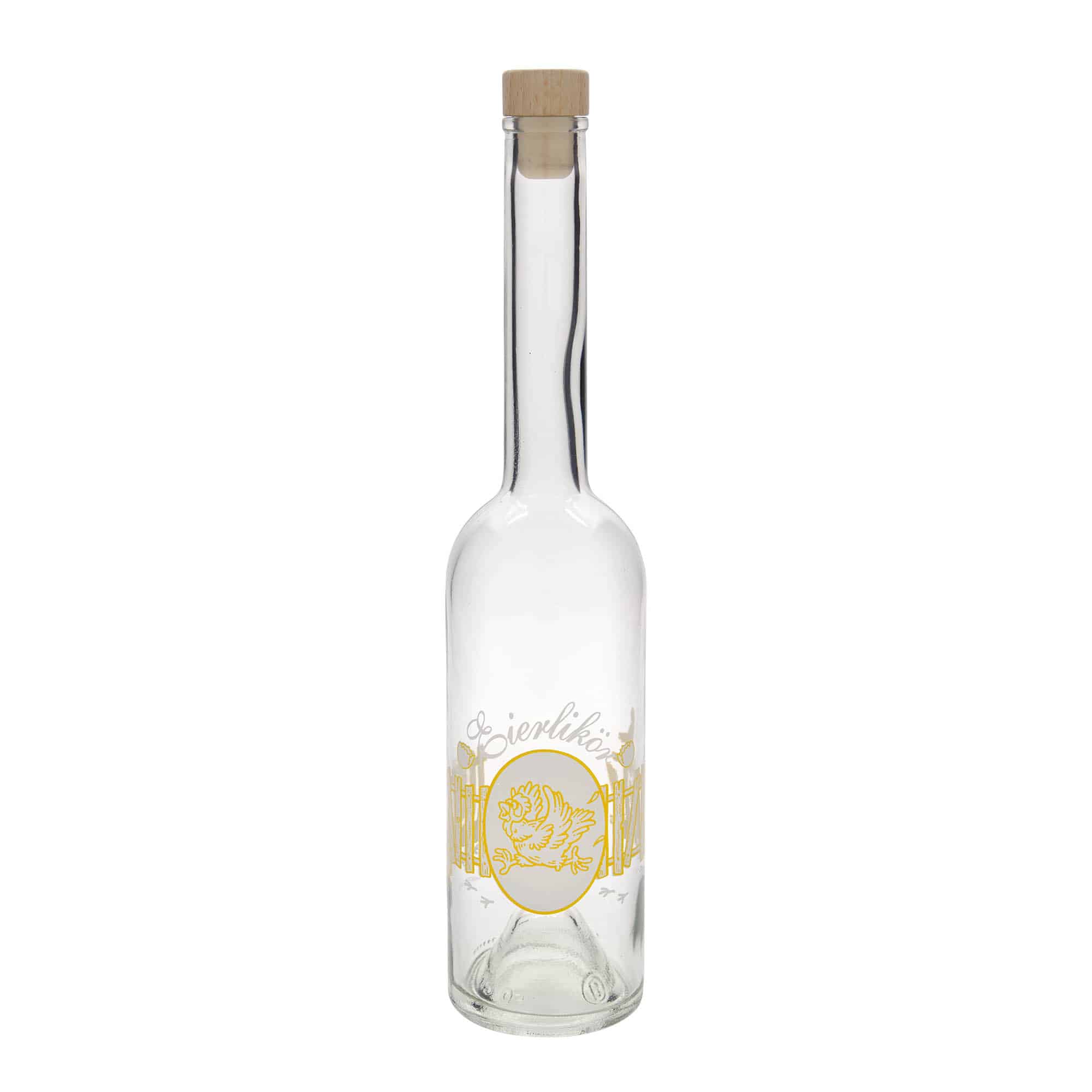 500 ml γυάλινο μπουκάλι 'Όπερα', σχέδιο: λικέρ αυγού, στόμιο: φελλός