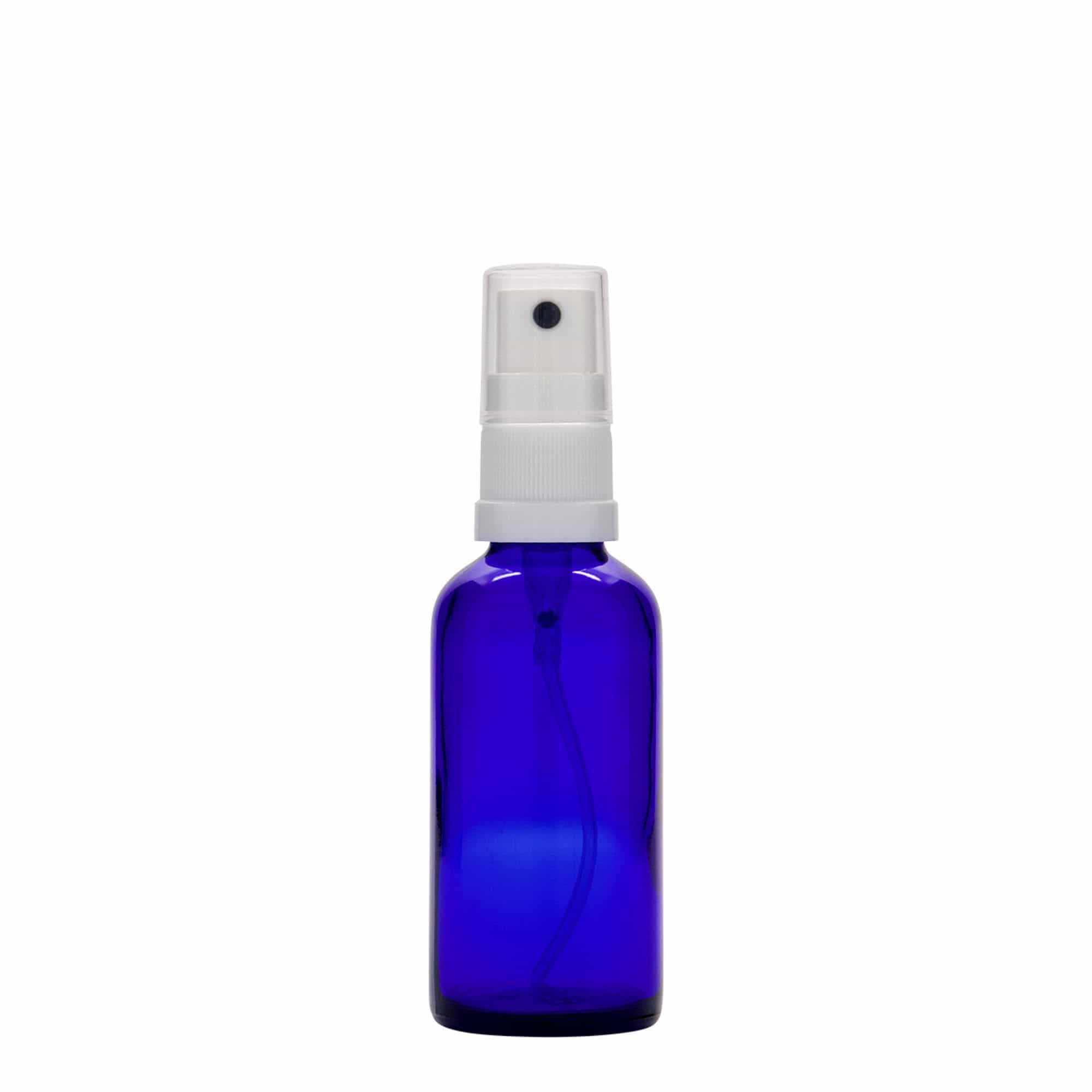 50 ml φιαλίδιο ψεκασμού, ιατρικό, γυαλί, βασιλικό μπλε, στόμιο: DIN 18