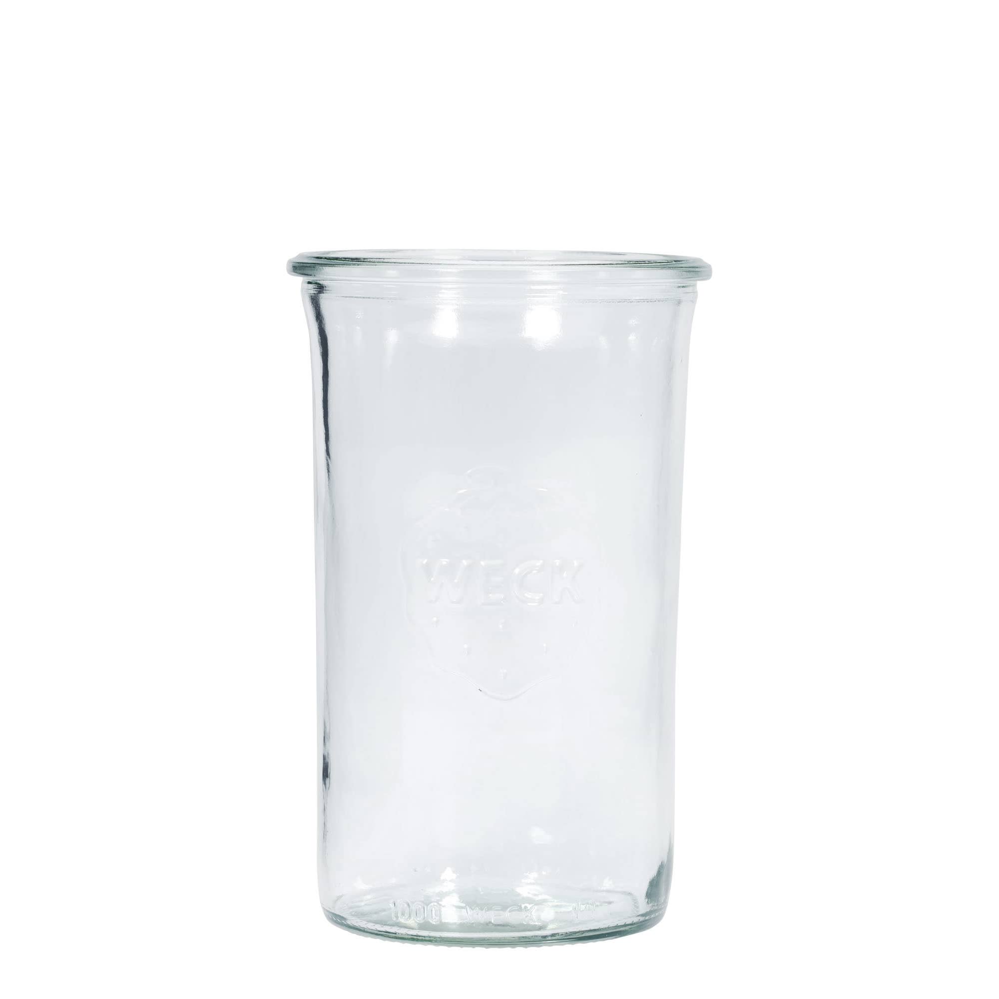 Κυλινδρικό βάζο WECK 1.000 ml, στόμιο: στρογγυλεμένο χείλος
