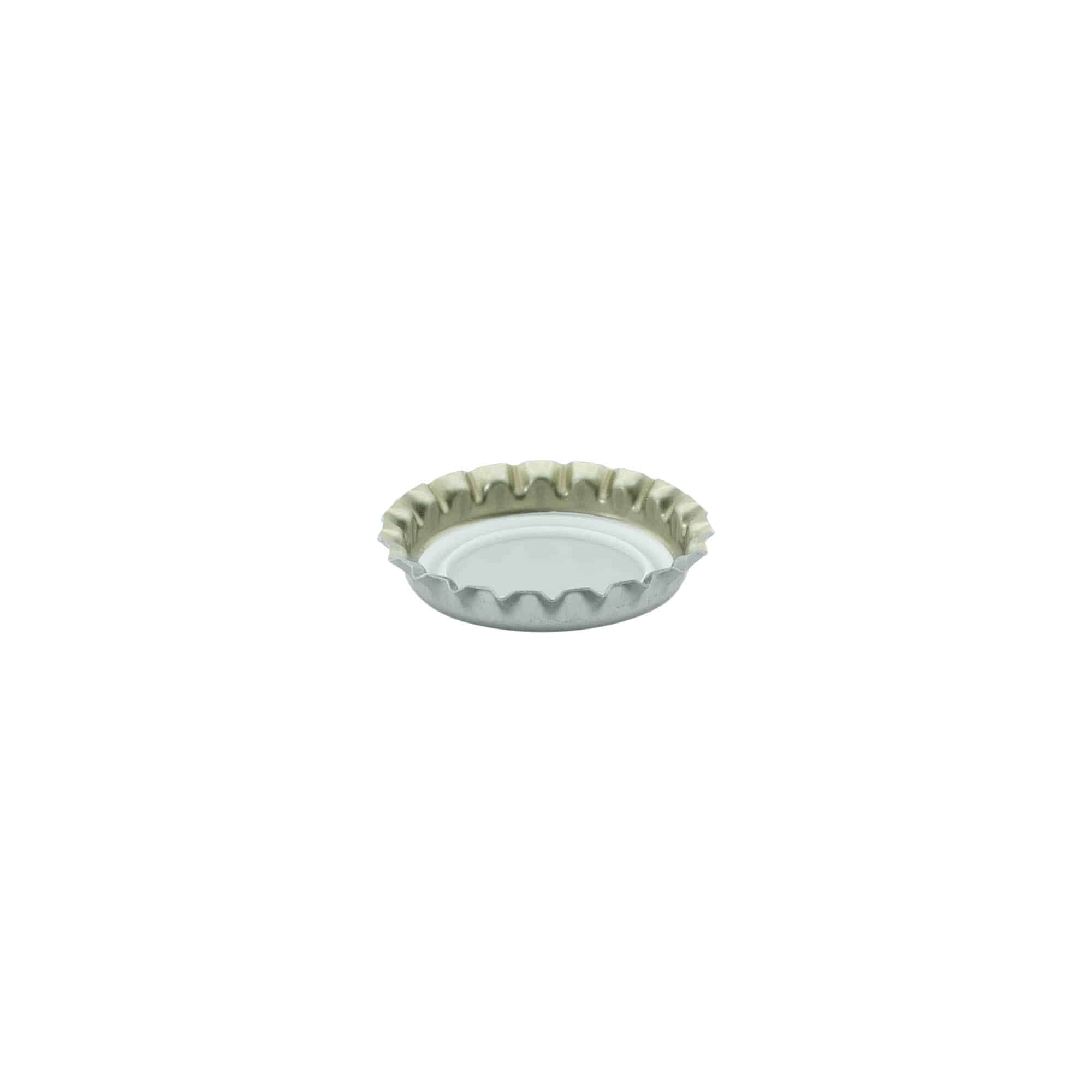 Μεταλλικά καπάκια 26 mm, ασημί