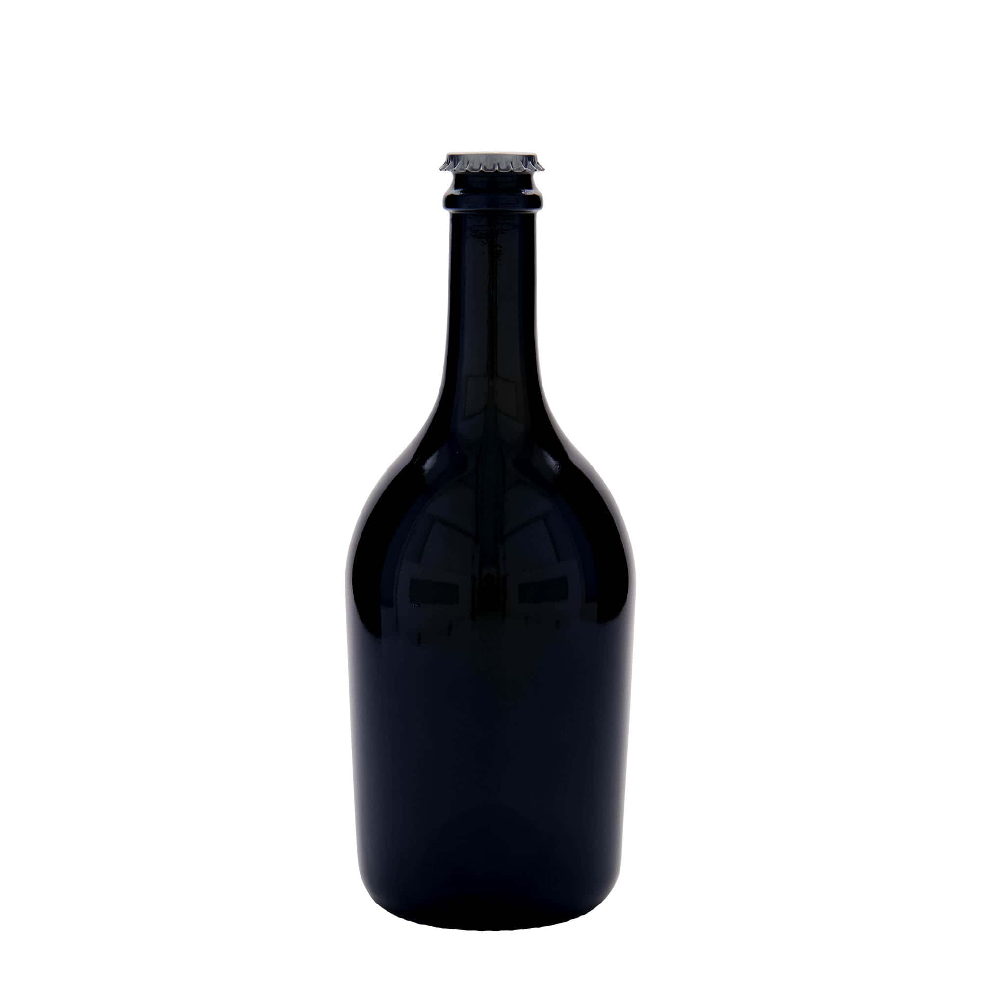 Μπουκάλι μπύρας/σαμπάνιας 'Butterfly' 750 ml, γυάλινο, πράσινο αντικέ, στόμιο: μεταλλική τάπα
