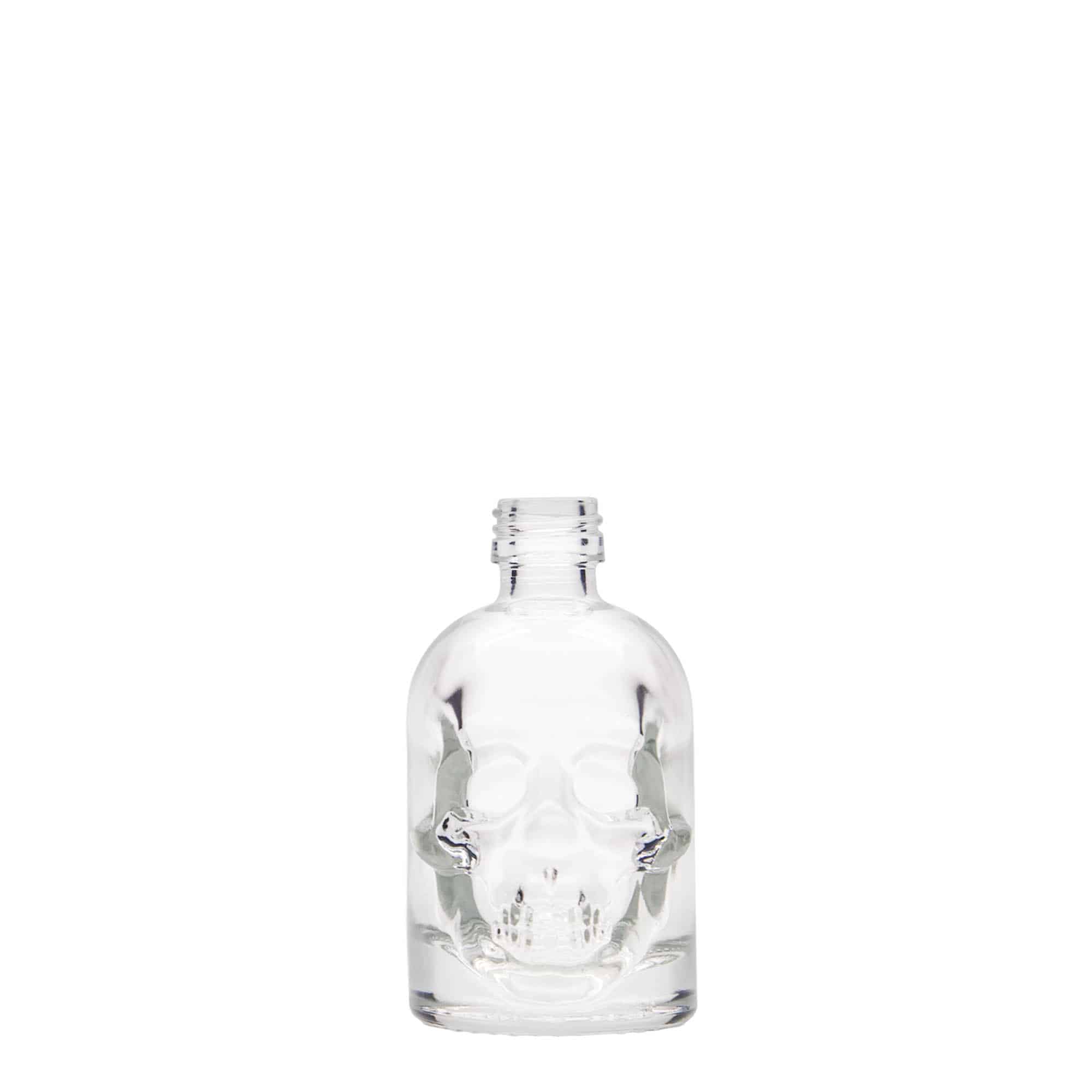 50 ml γυάλινο μπουκάλι 'Κρανίο', στόμιο: PP 18