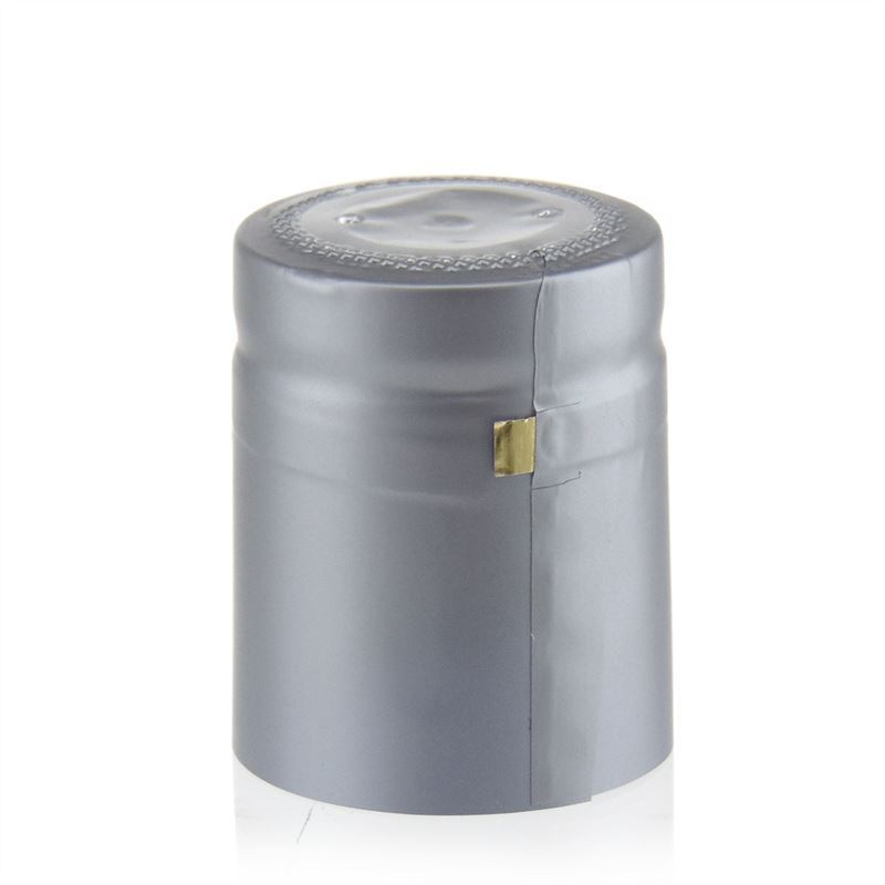 Θερμοσυρρικνούμενη κάψουλα 32x41, πλαστικό PVC, ασημί Θερμοσυρρικνούμενη κάψουλα 32x41, πλαστικό PVC, ασημί