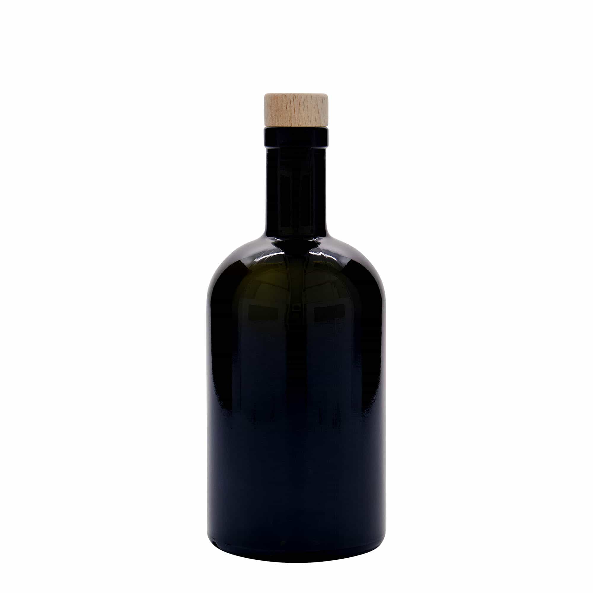 Γυάλινο μπουκάλι 'Farmacia' 500 ml, πράσινο αντικέ, στόμιο: φελλός