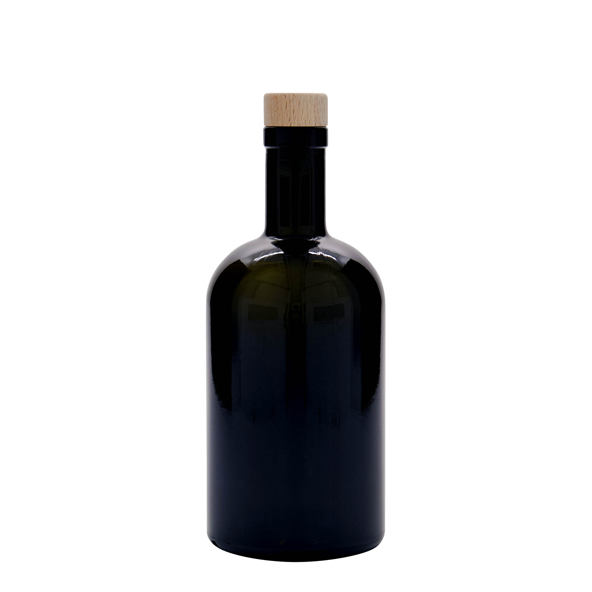Γυάλινο μπουκάλι 'Farmacia' 500 ml, πράσινο αντικέ, στόμιο: φελλός Γυάλινο μπουκάλι 'Farmacia' 500 ml, πράσινο αντικέ, στόμιο: φελλός