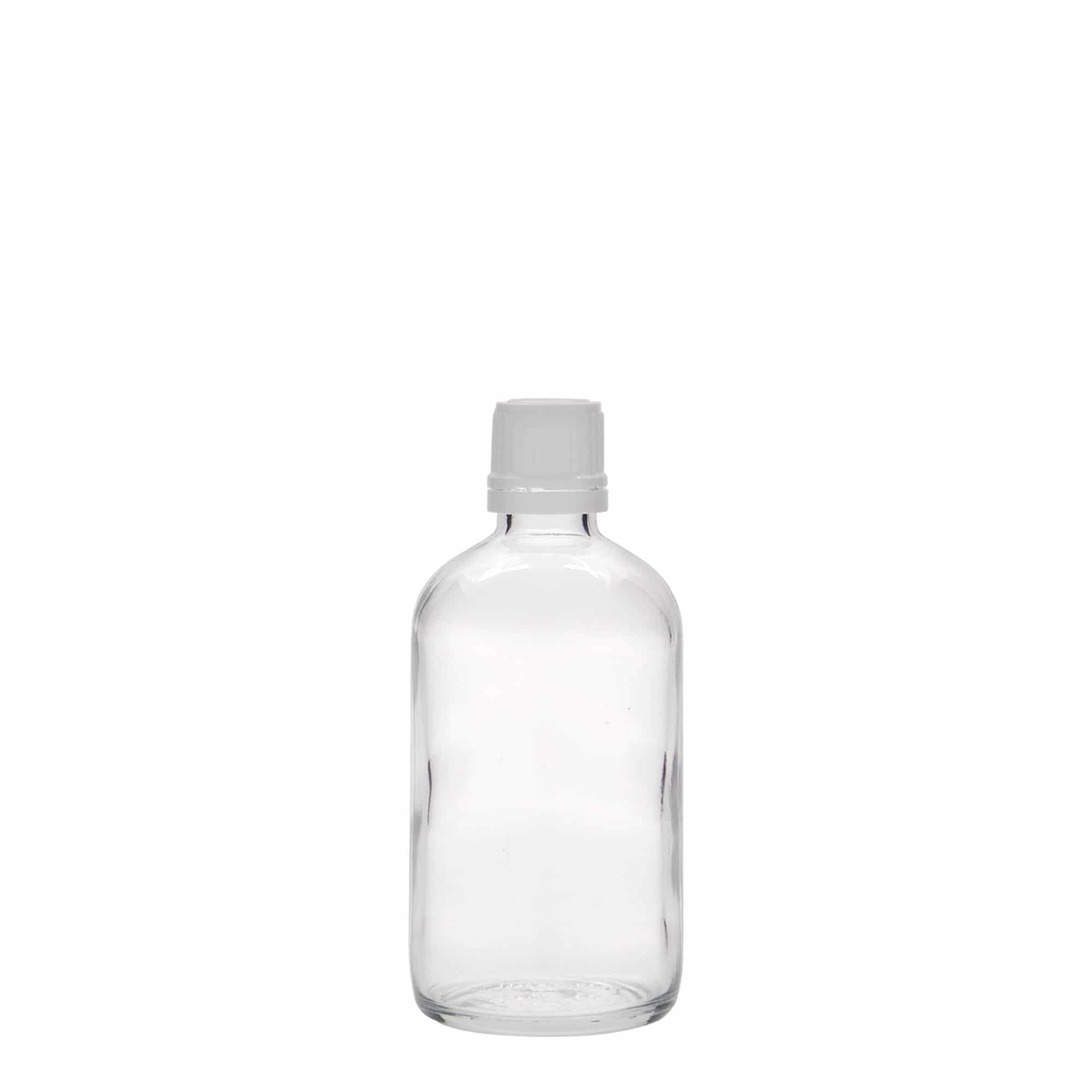 Μπουκάλι φαρμάκου 100 ml, γυάλινο, στόμιο: DIN 18