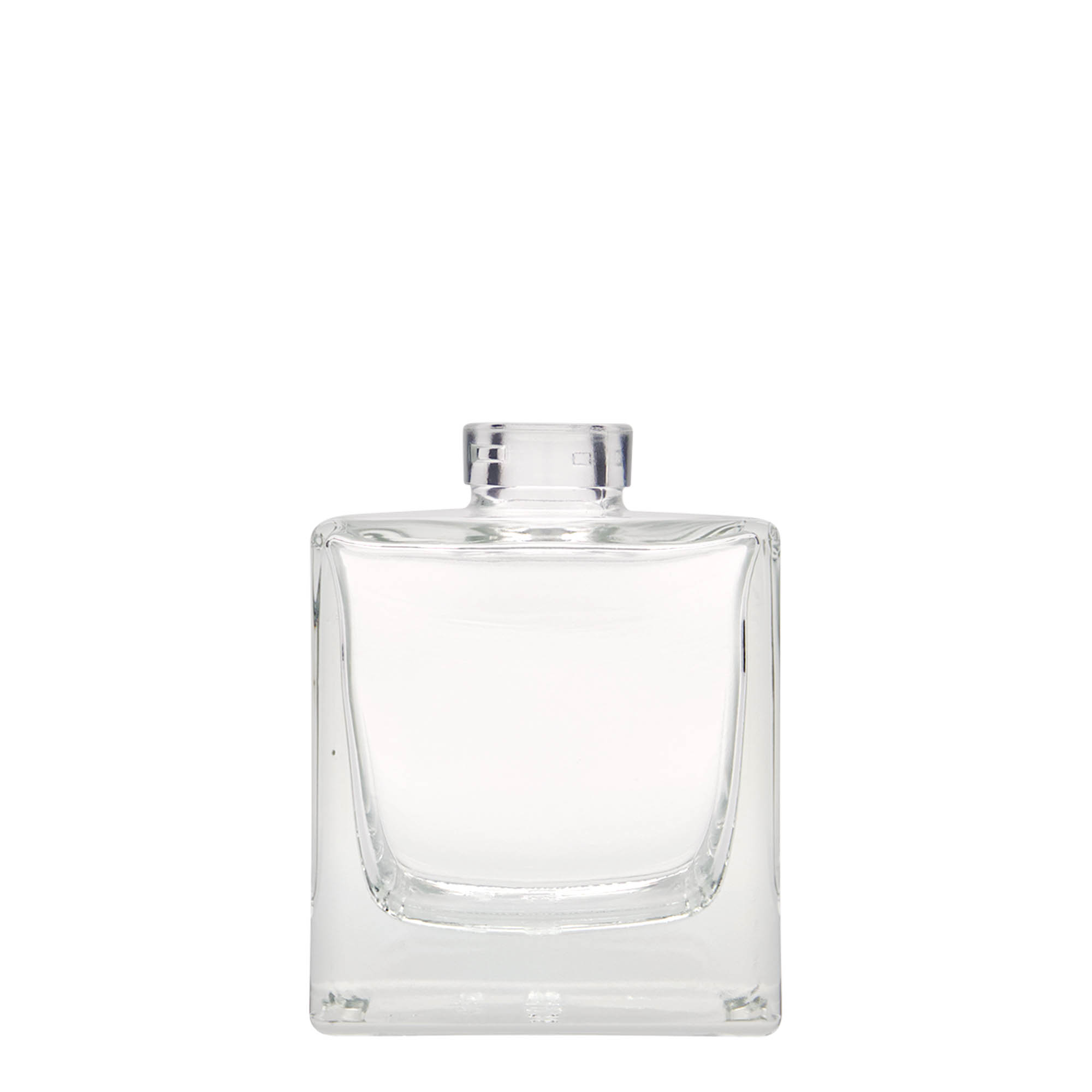 200 ml γυάλινο μπουκάλι «Cube», τετράγωνο, στόμιο: φελλός