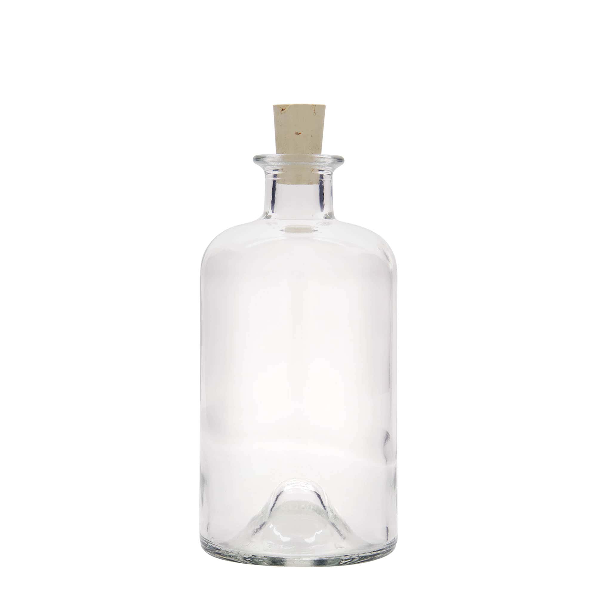 Γυάλινο μπουκάλι φαρμακείου 'Ιατρός' 500 ml, στόμιο: φελλός